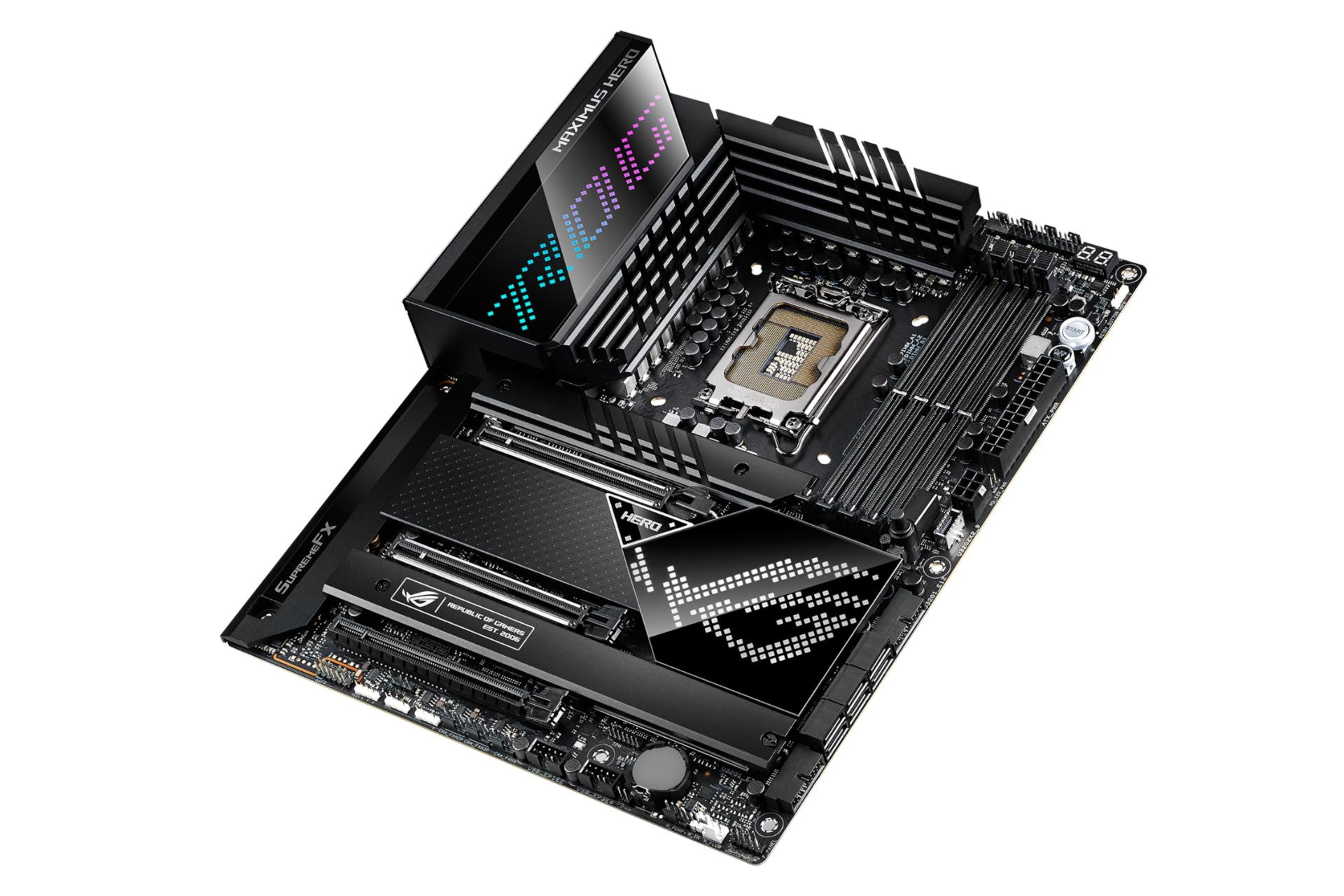 نمای بالا مادربرد ایسوس ASUS ROG MAXIMUS Z690 HERO