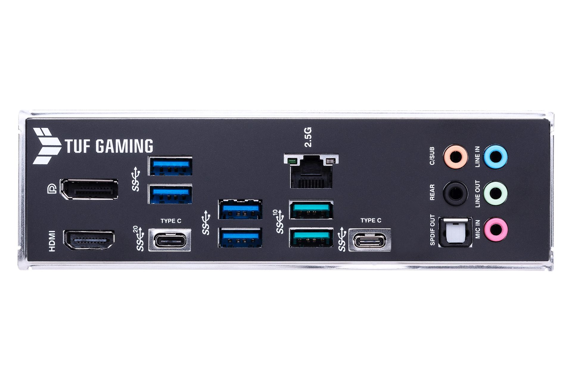 درگاه‌های مادربرد ایسوس ASUS TUF GAMING Z690-PLUS