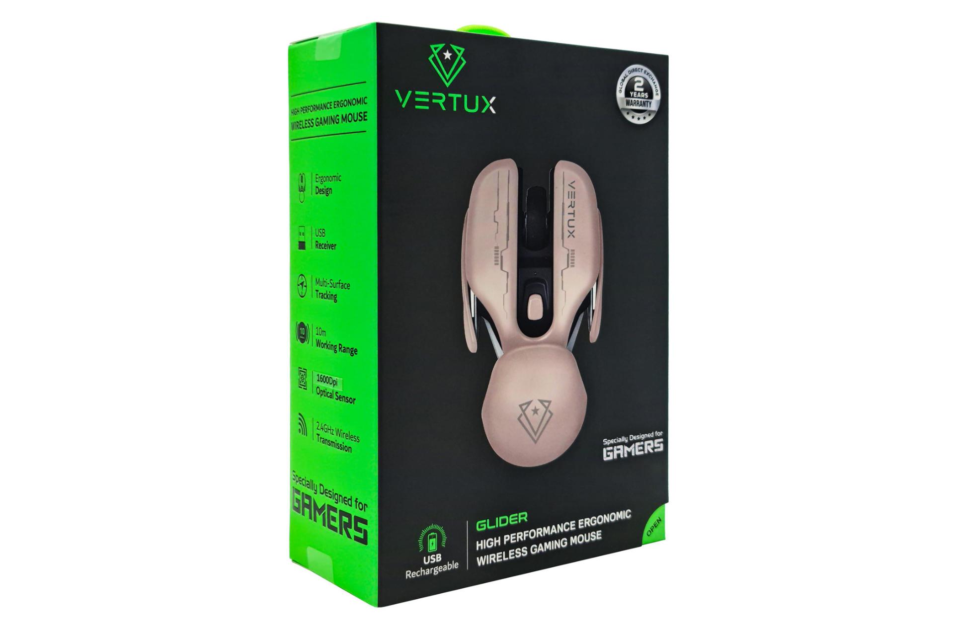 نمای جعبه ماوس ورتوکس Glider 