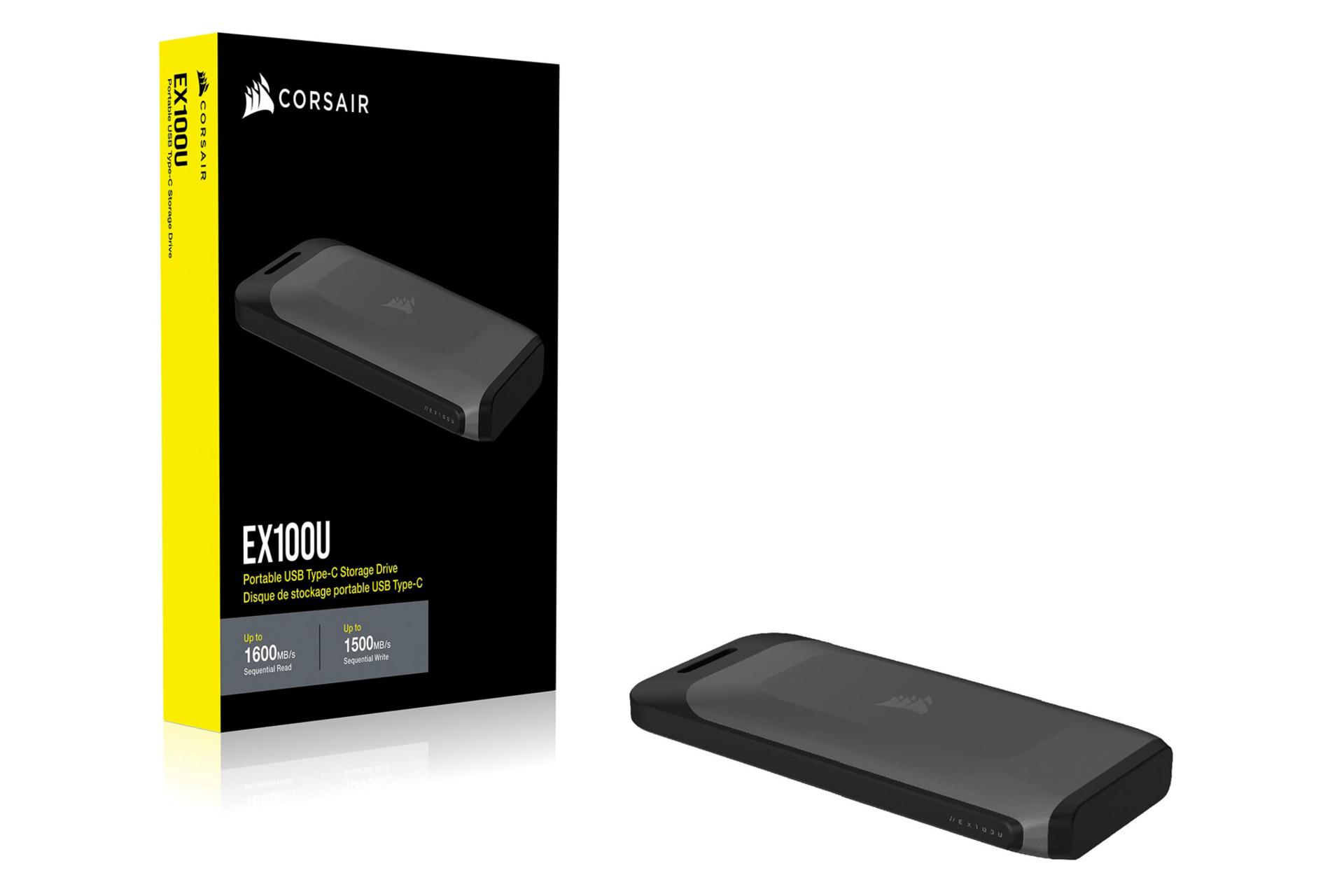 SSD کورسیر EX100U USB 3.2 همراه جعبه