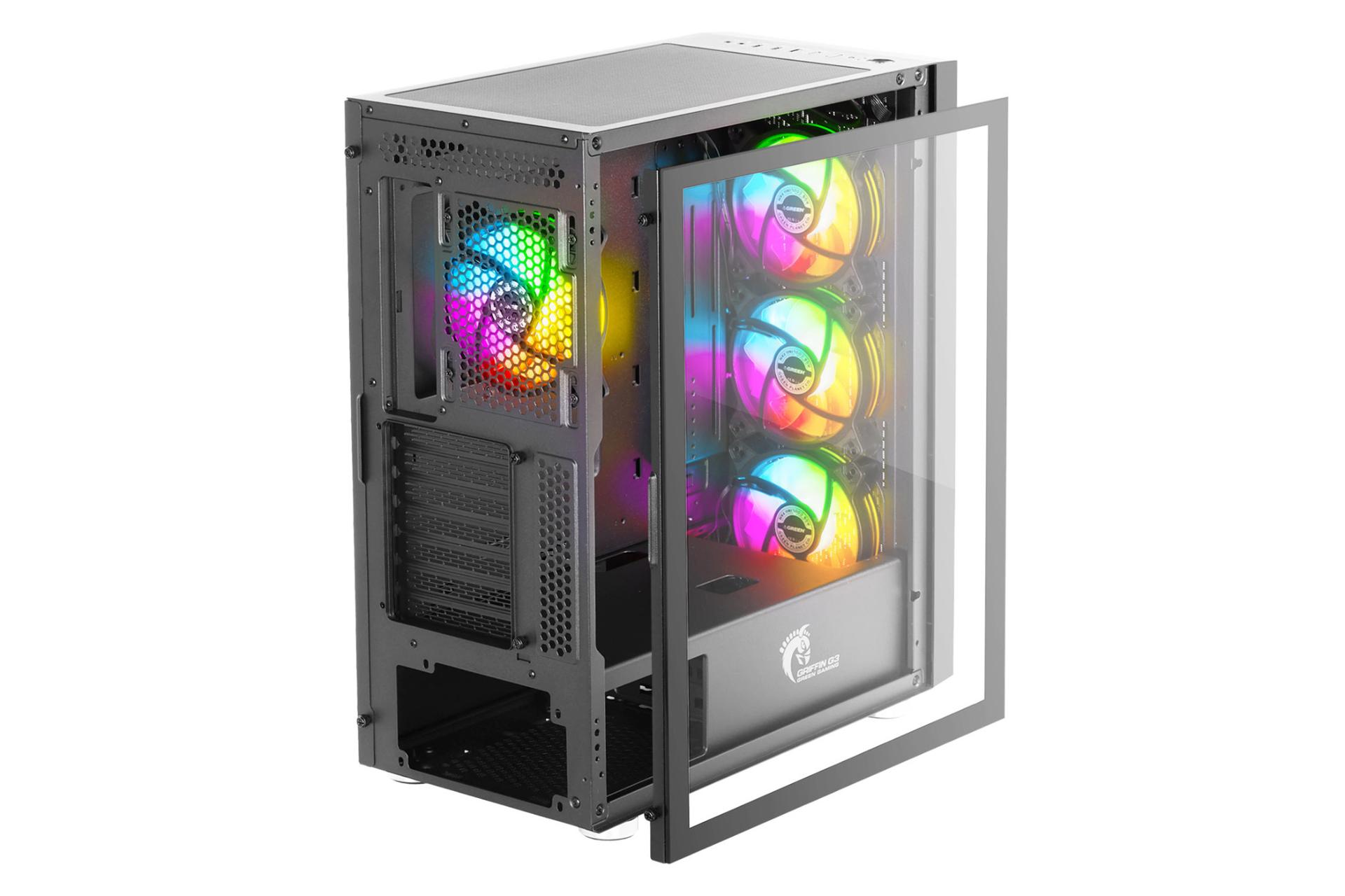 پنل شیشه ای کناری کیس کامپیوتر گرین GRIFFIN G3