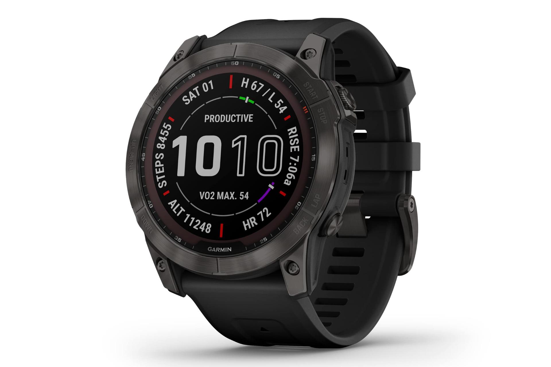 ساعت هوشمند گارمین فنیکس Garmin Fenix 7X Sapphire Solar خاکستری تیره