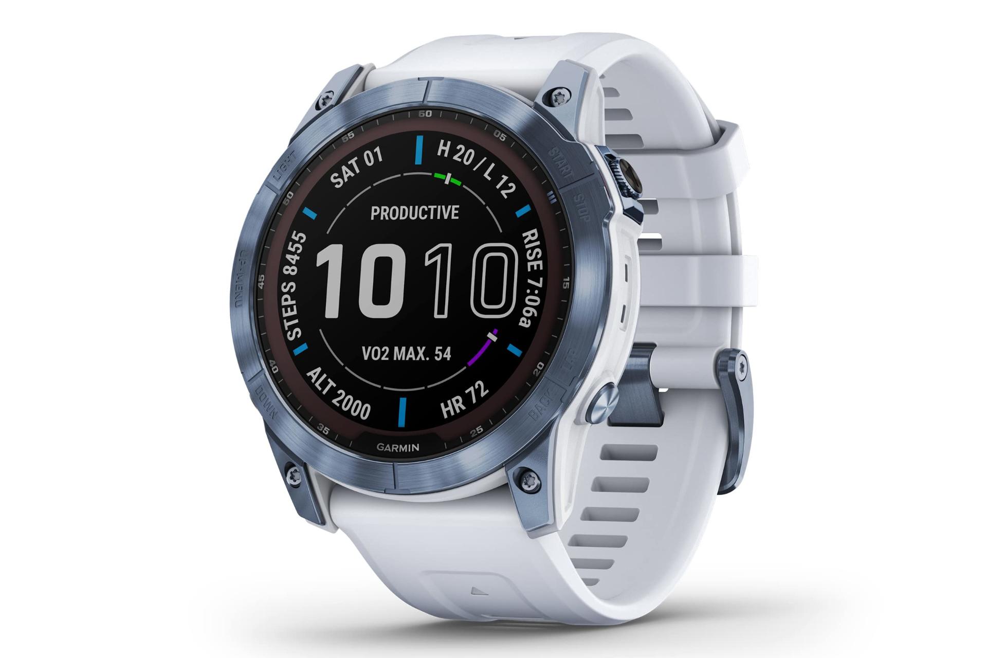 ساعت هوشمند گارمین فنیکس Garmin Fenix 7X Sapphire Solar آبی