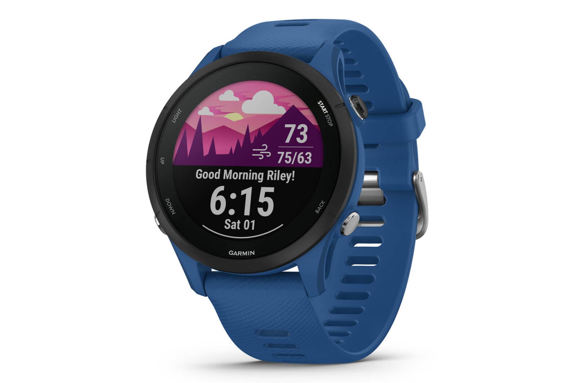 ساعت هوشمند گارمین Garmin Forerunner 255S 46mm مدل 46 میلی‌متری آبی