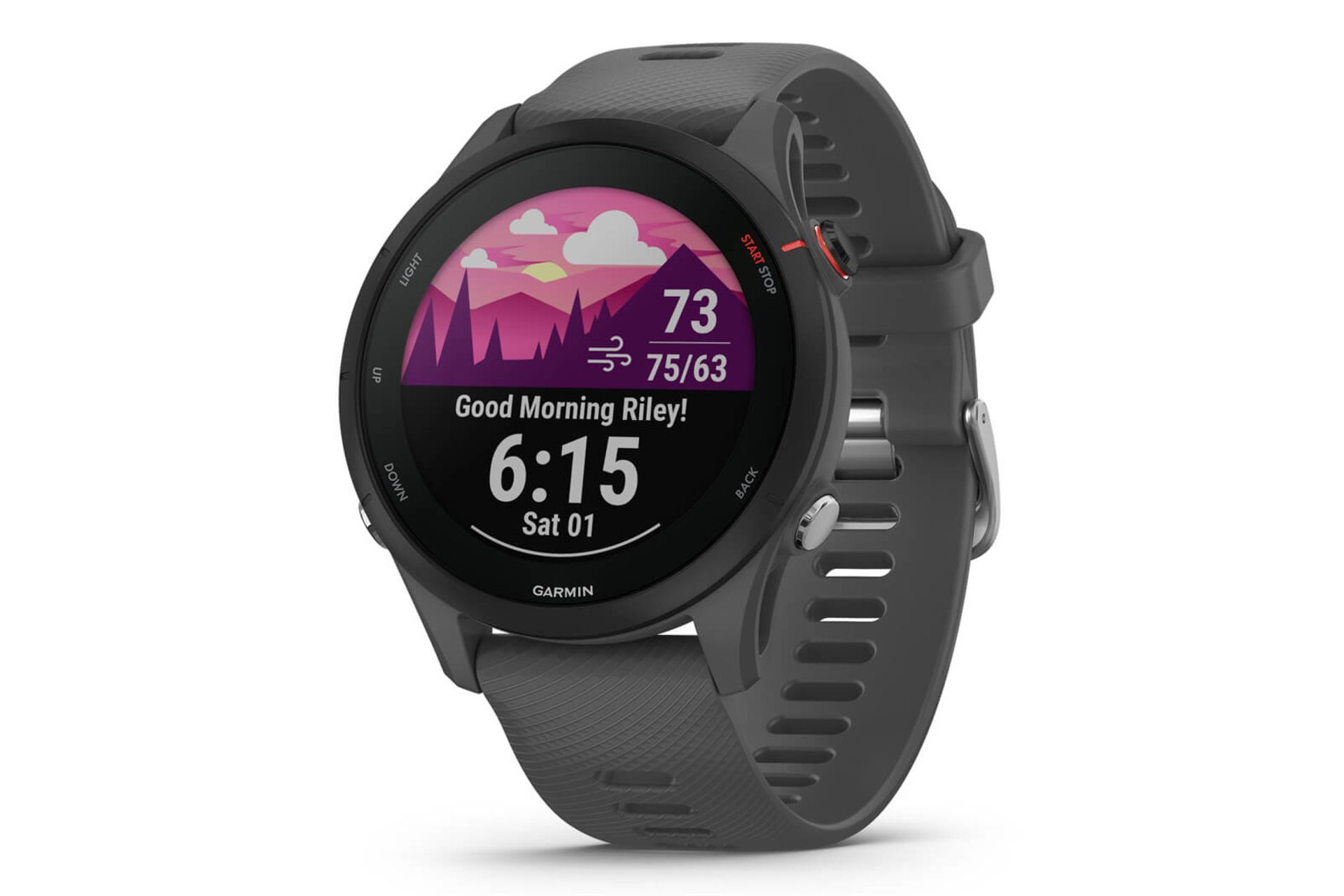 ساعت هوشمند گارمین Garmin Forerunner 255S 46mm مدل 46 میلی‌متری خاکستری تیره