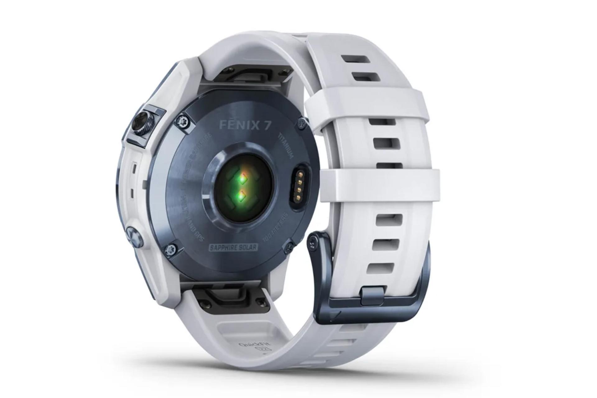 نمای پشتی ساعت هوشمند گارمین Garmin Fenix 7 Sapphire Solar 47mm