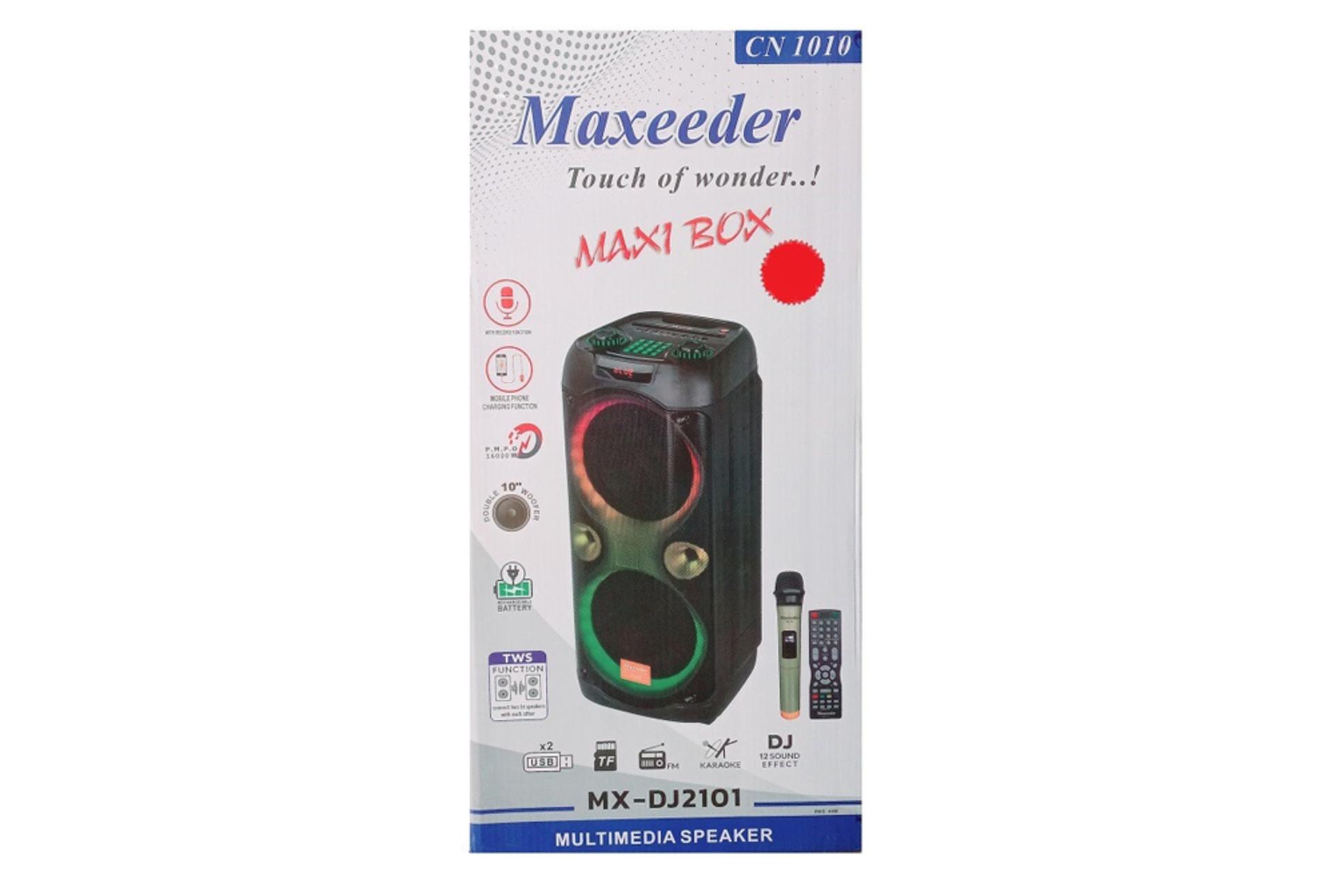 جعبه اسپیکر مکسیدر Maxeeder MX-DJ2101 CN1010
