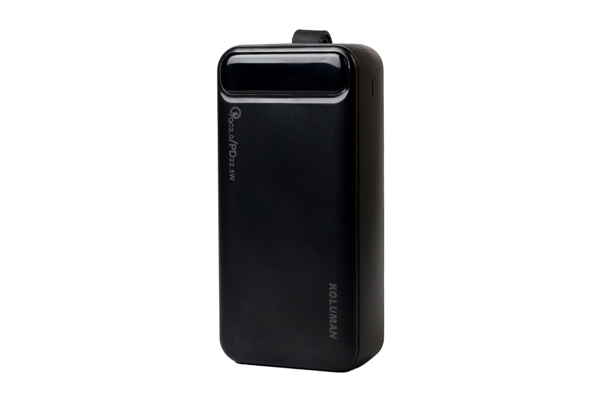 نمای روبرو پاوربانک کلومن KP-018 با ظرفیت 30000 میلی‌آمپر ساعت