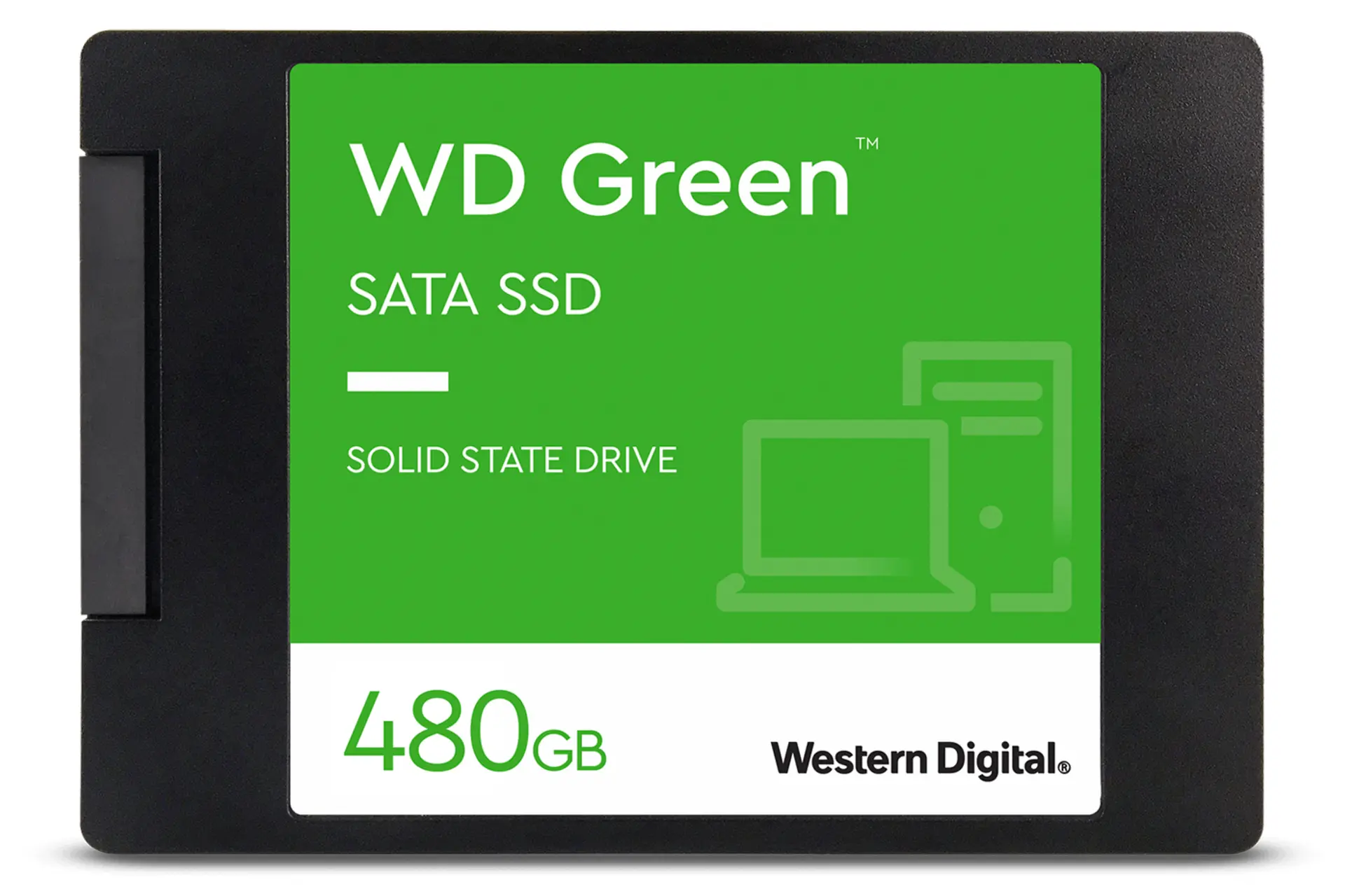 نمای روبرو SSD وسترن دیجیتال Green WDS240G3G0A