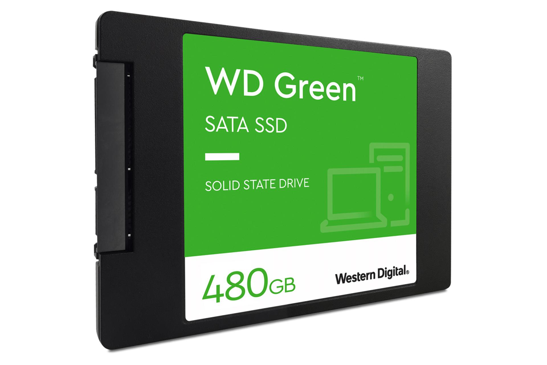 نمای چپ SSD وسترن دیجیتال Green WDS240G3G0A