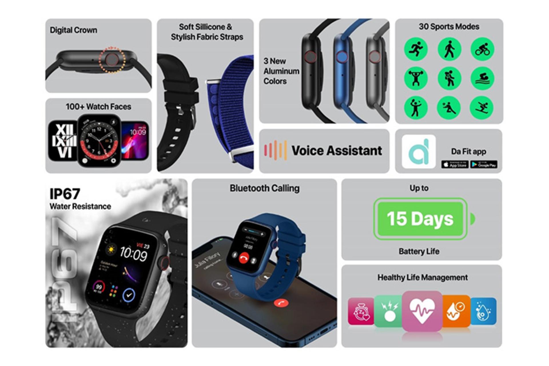 مشخصات ساعت هوشمند پرومیت Promate XWatch-B19