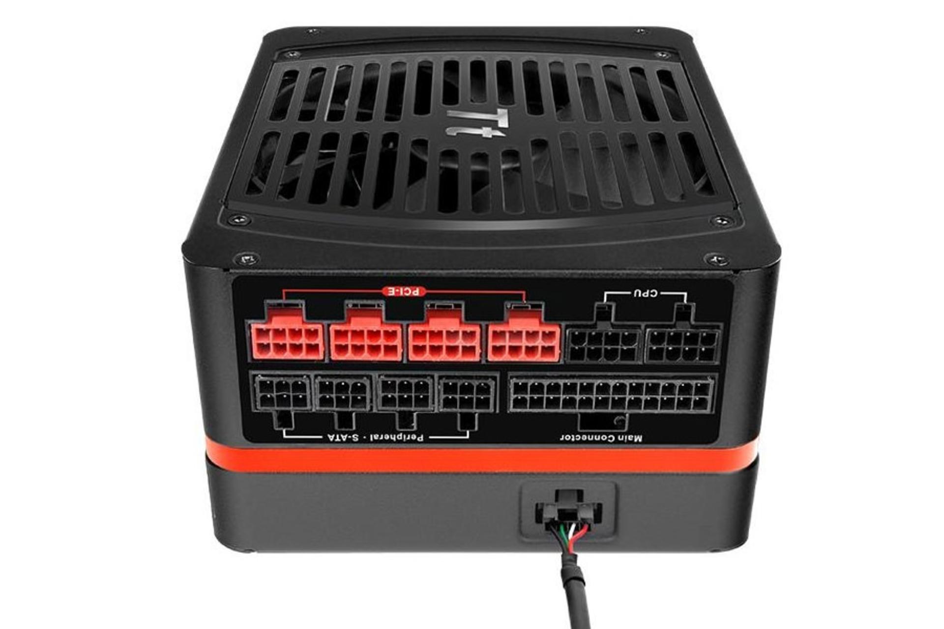 نمای پشت پاور کامپیوتر ترمالتیک Toughpower DPS G با توان 850 وات