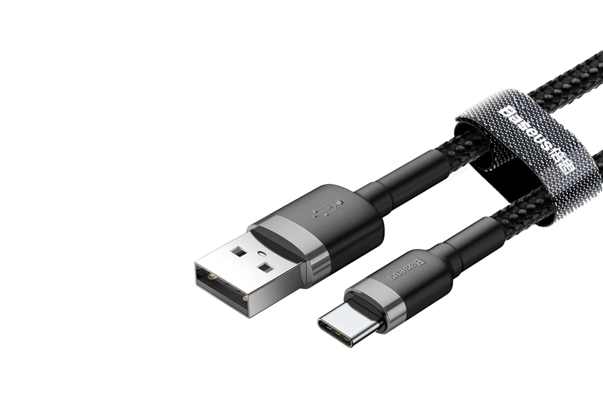 کانکتور کابل شارژ USB باسئوس USB به Type-C مدل Cafule با طول 1 متر