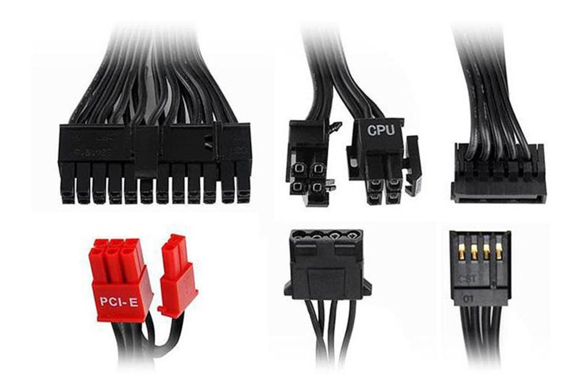 نمای کابل‌های پاور کامپیوتر ترمالتیک Toughpower DPS G با توان 850 وات