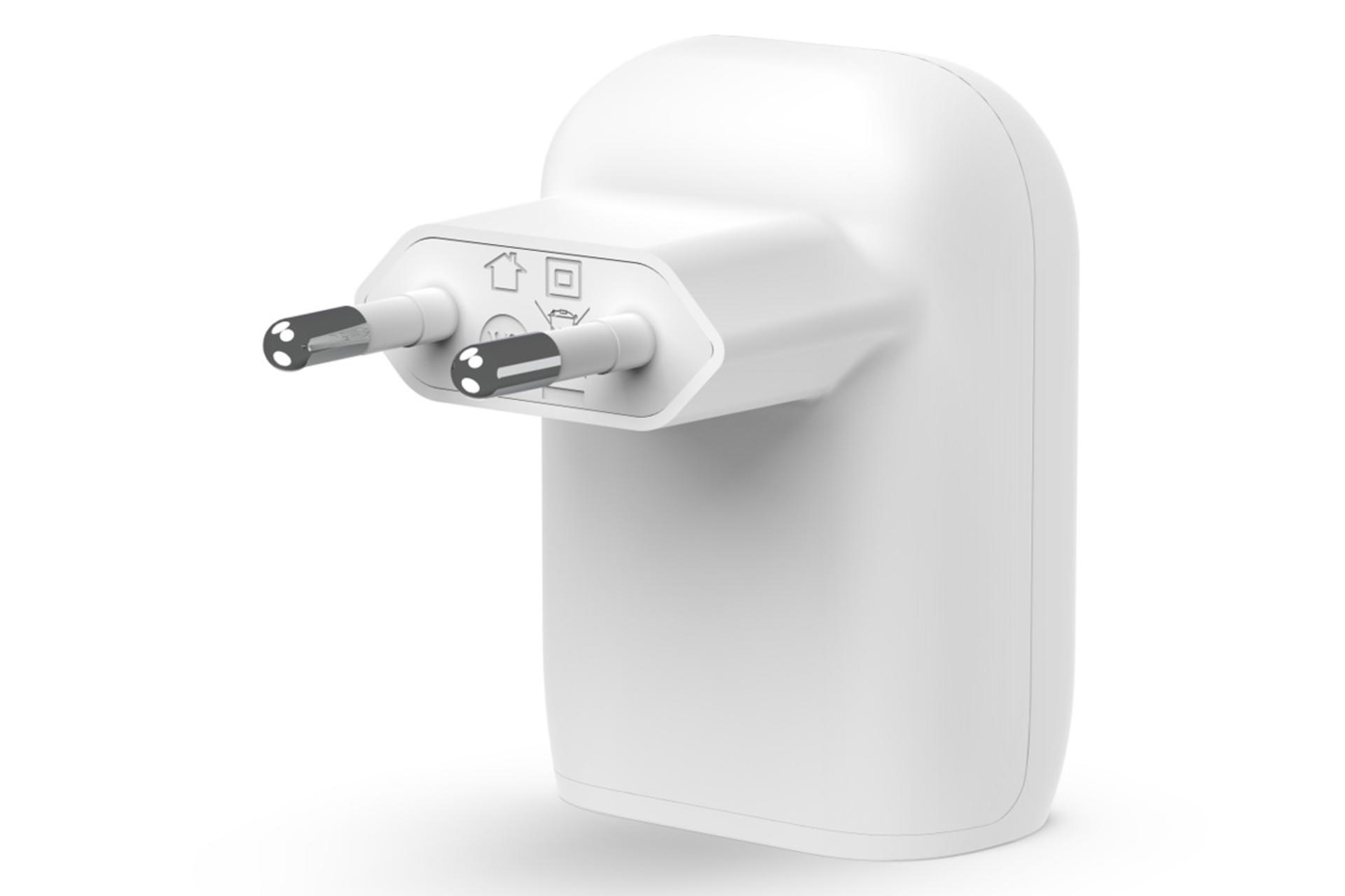 دوشاخه اروپایی شارژر بلکین WCA005vfWH