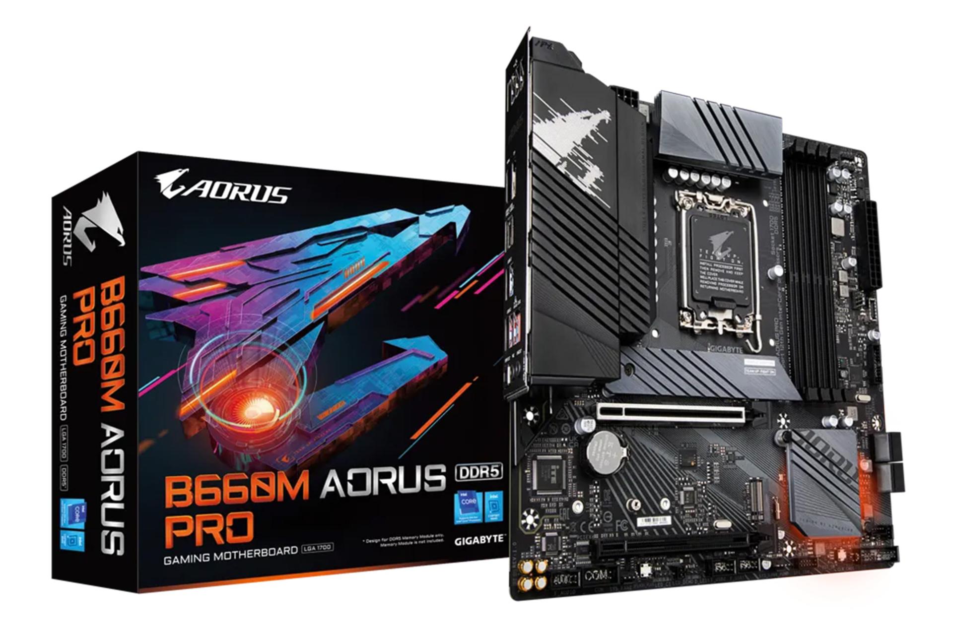 بسته‌بندی مادربرد گیگابایت GIGABYTE B660M AORUS PRO (rev. 1.0)