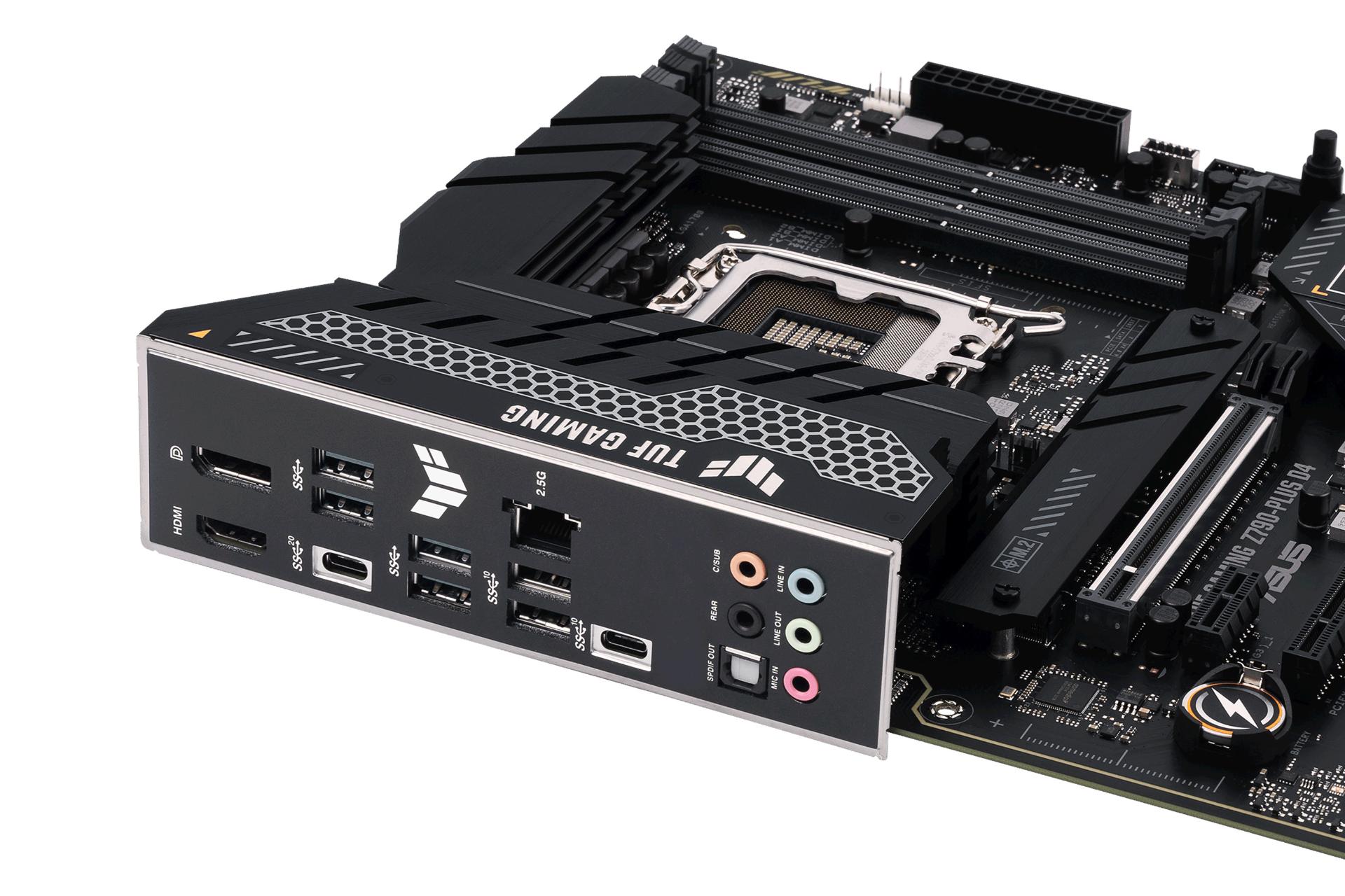 درگاه‌های مادربرد ایسوس ASUS TUF GAMING Z790-PLUS D4