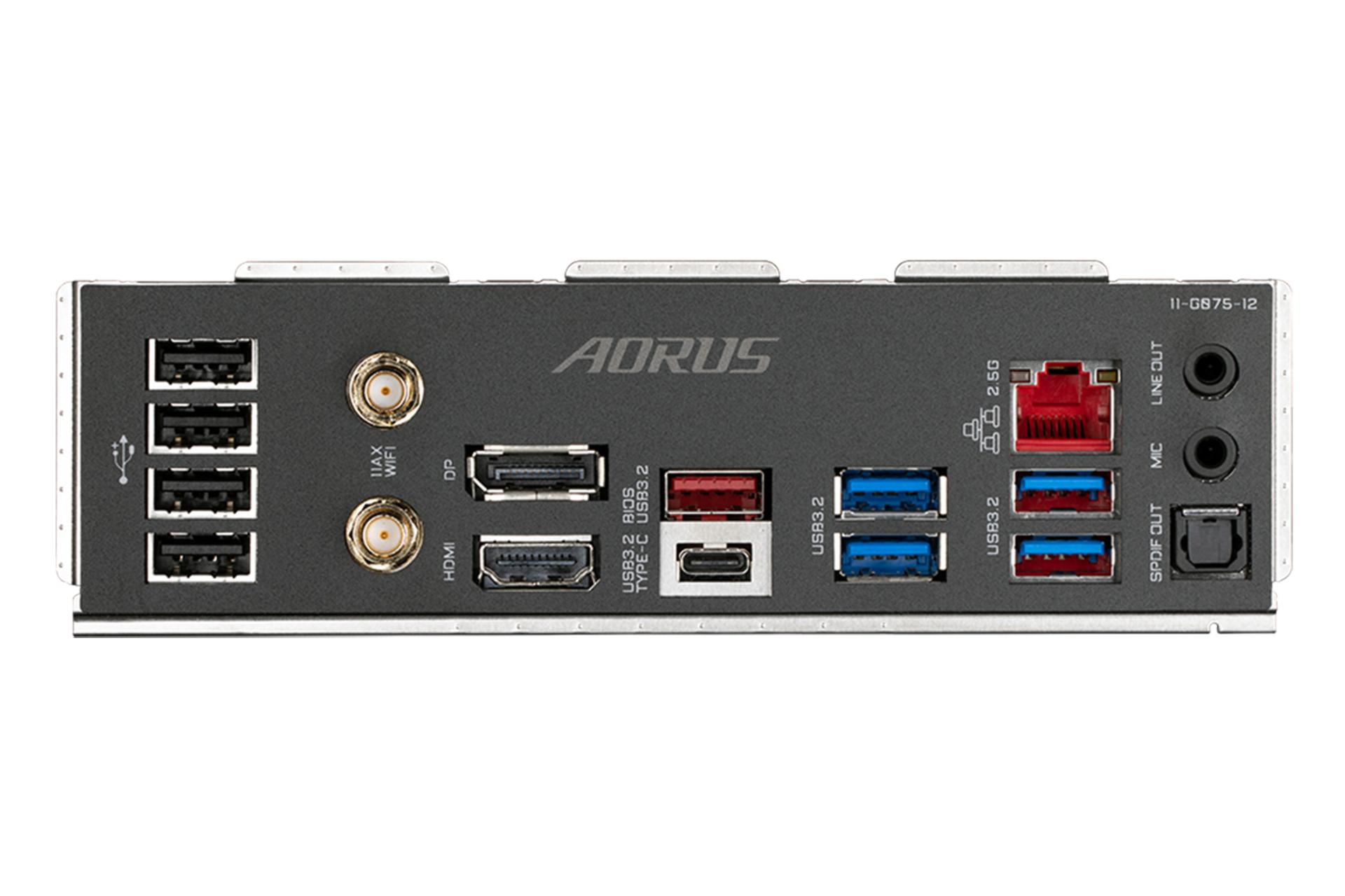 درگاه‌های مادربرد گیگابایت GIGABYTE Z690M AORUS ELITE AX DDR4 (rev. 1.x)