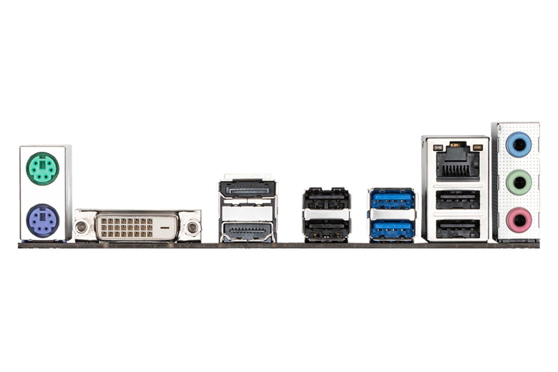 درگاه‌های مادربرد گیگابایت GIGABYTE H510M S2H V2 (rev. 1.0)