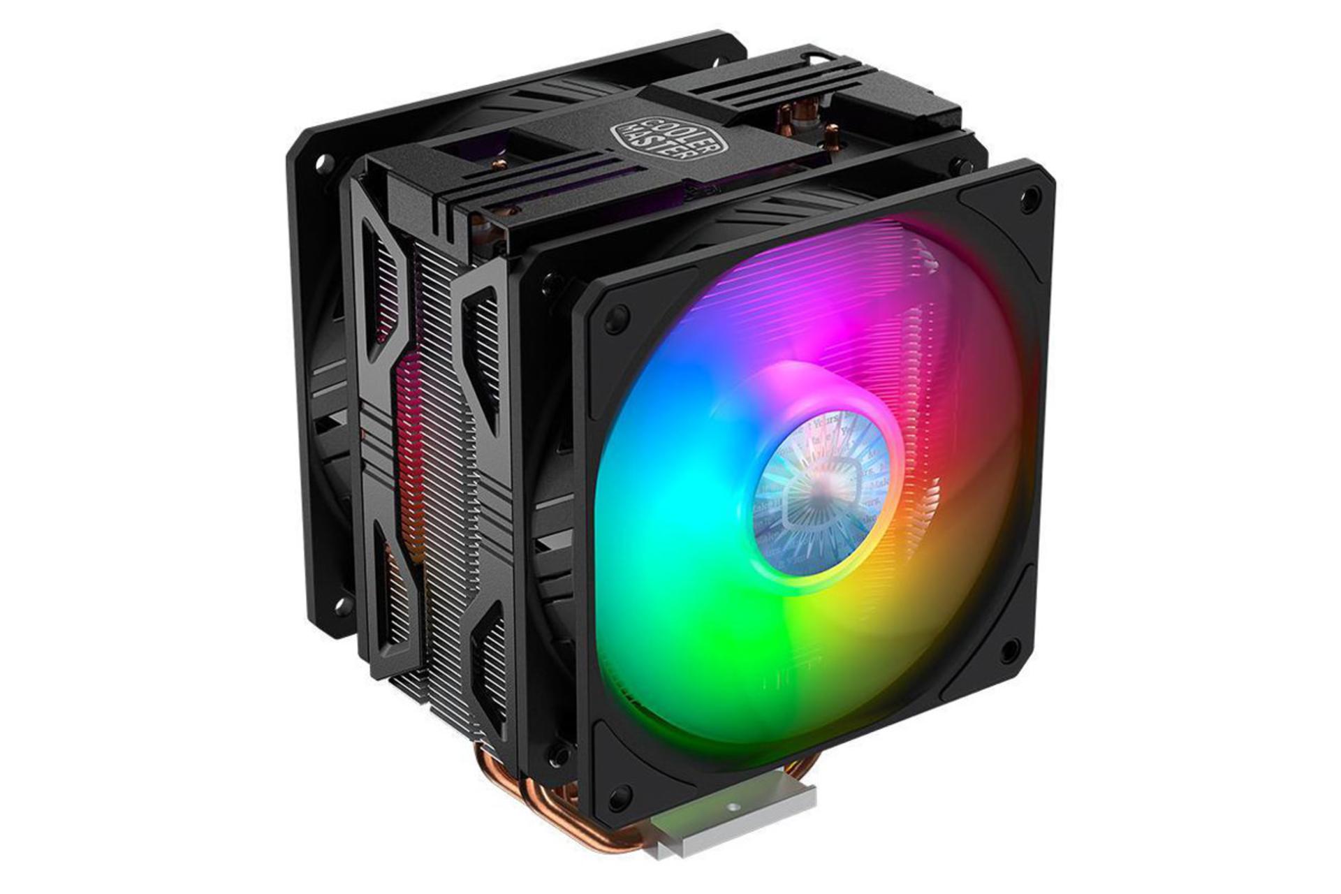 مرجع متخصصين ايران نماي جانبي خنك كننده پردازنده كولر مستر T400 PRO ARGB