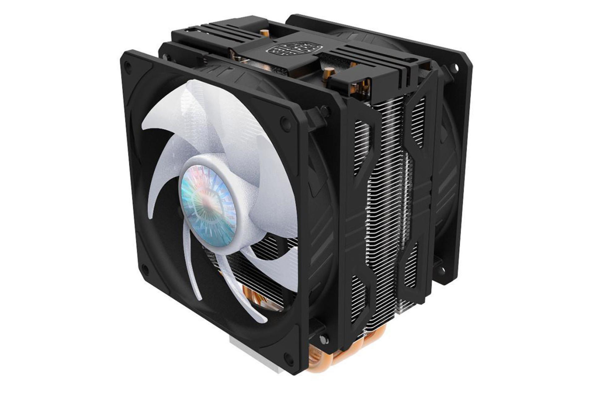 نمای راست خنک کننده پردازنده کولر مستر T400 PRO ARGB