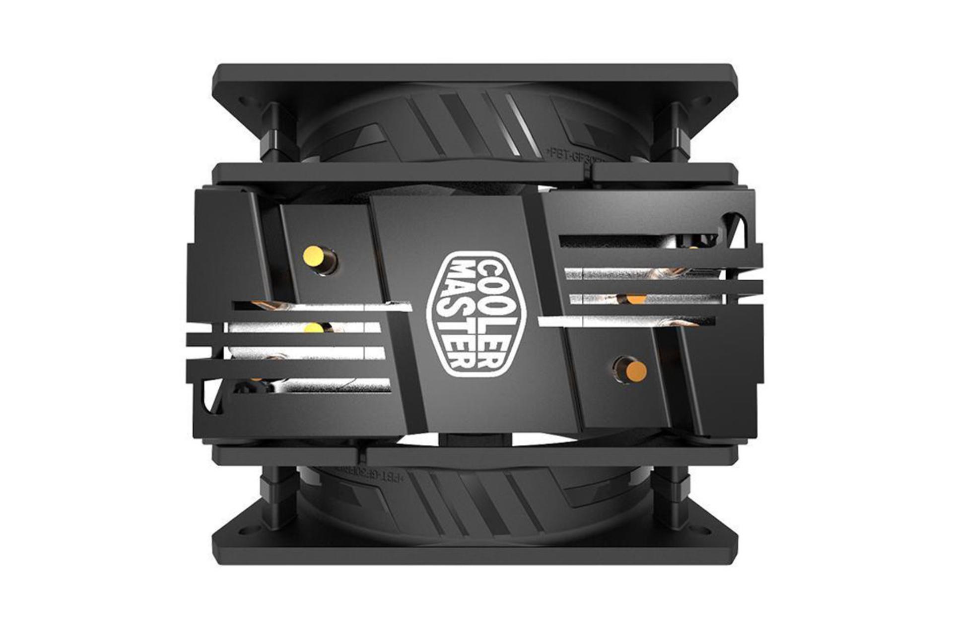 نمای بالای خنک کننده پردازنده کولر مستر T400 PRO ARGB