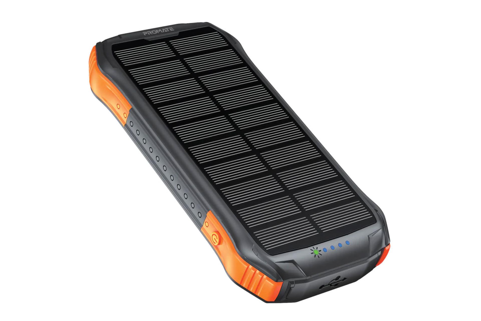 نمای روبرو پاوربانک پرومیت SolarTank 10PDQi با ظرفیت 10000 میلی‌آمپر ساعت
