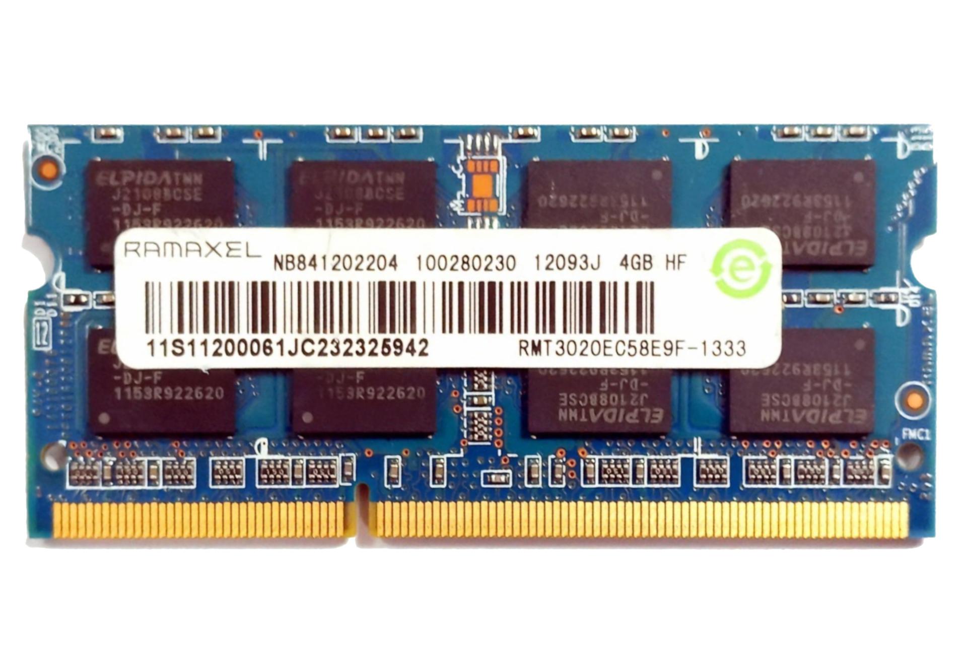 رم رامکسل Ramaxel RMT3020EC58E9F-1333 ظرفیت 4 گیگابایت از نوع DDR3-1333 CL9