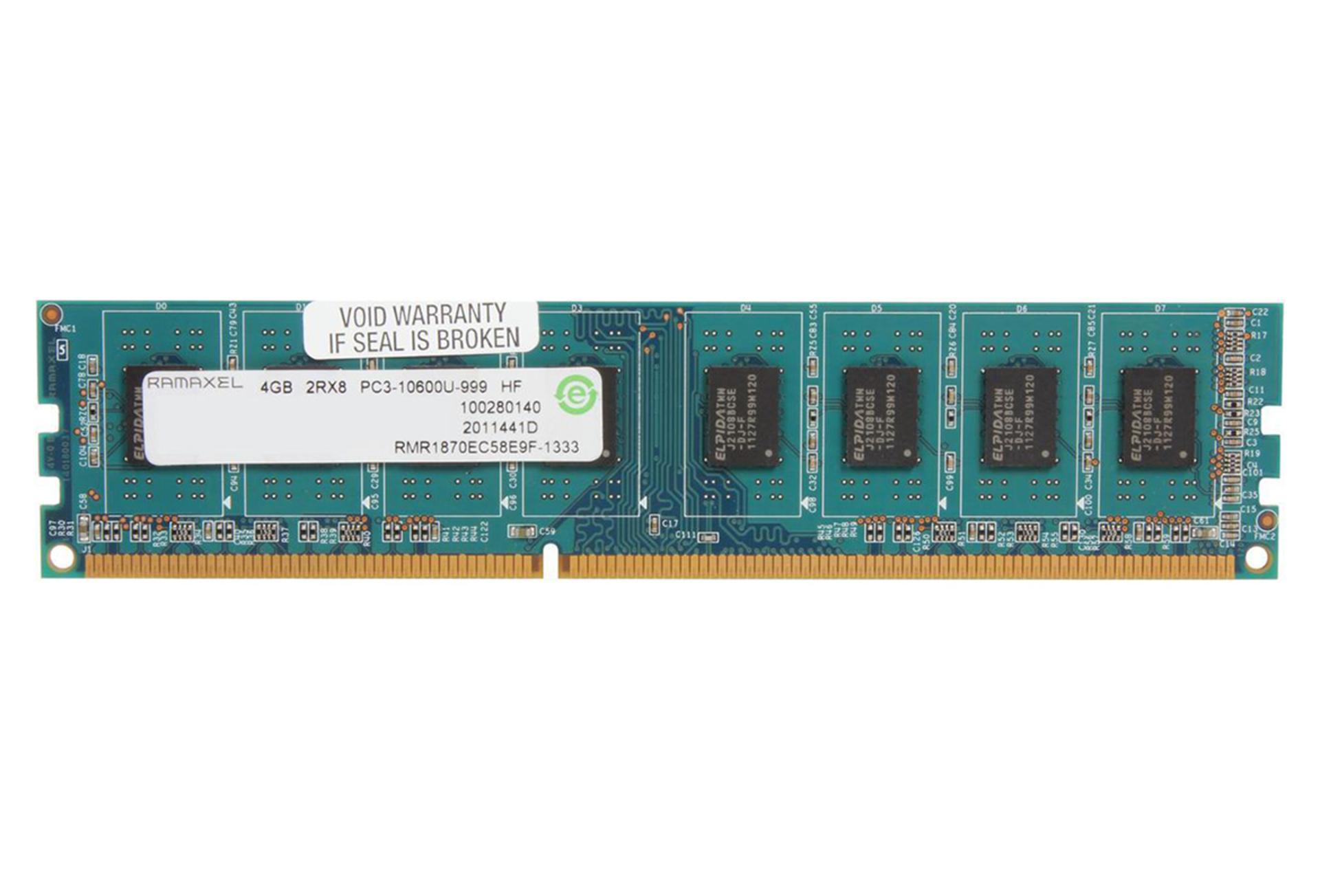 رم رامکسل Ramaxel RMR1870EC58E9F 4GB DDR3-1333 CL9
