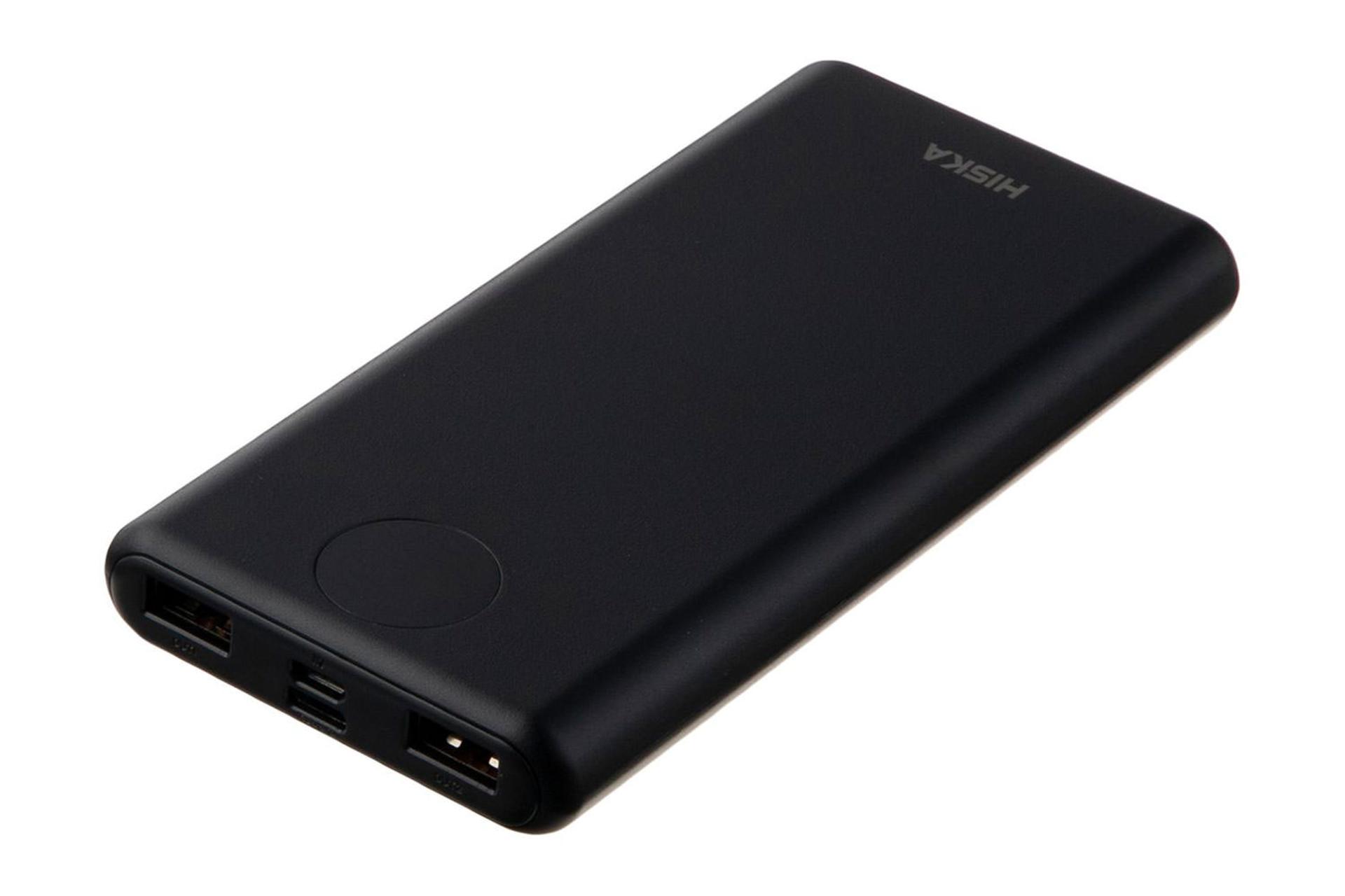 نمای پورت پاوربانک هیسکا QI-109PD با ظرفیت 10000 میلی‌آمپر ساعت