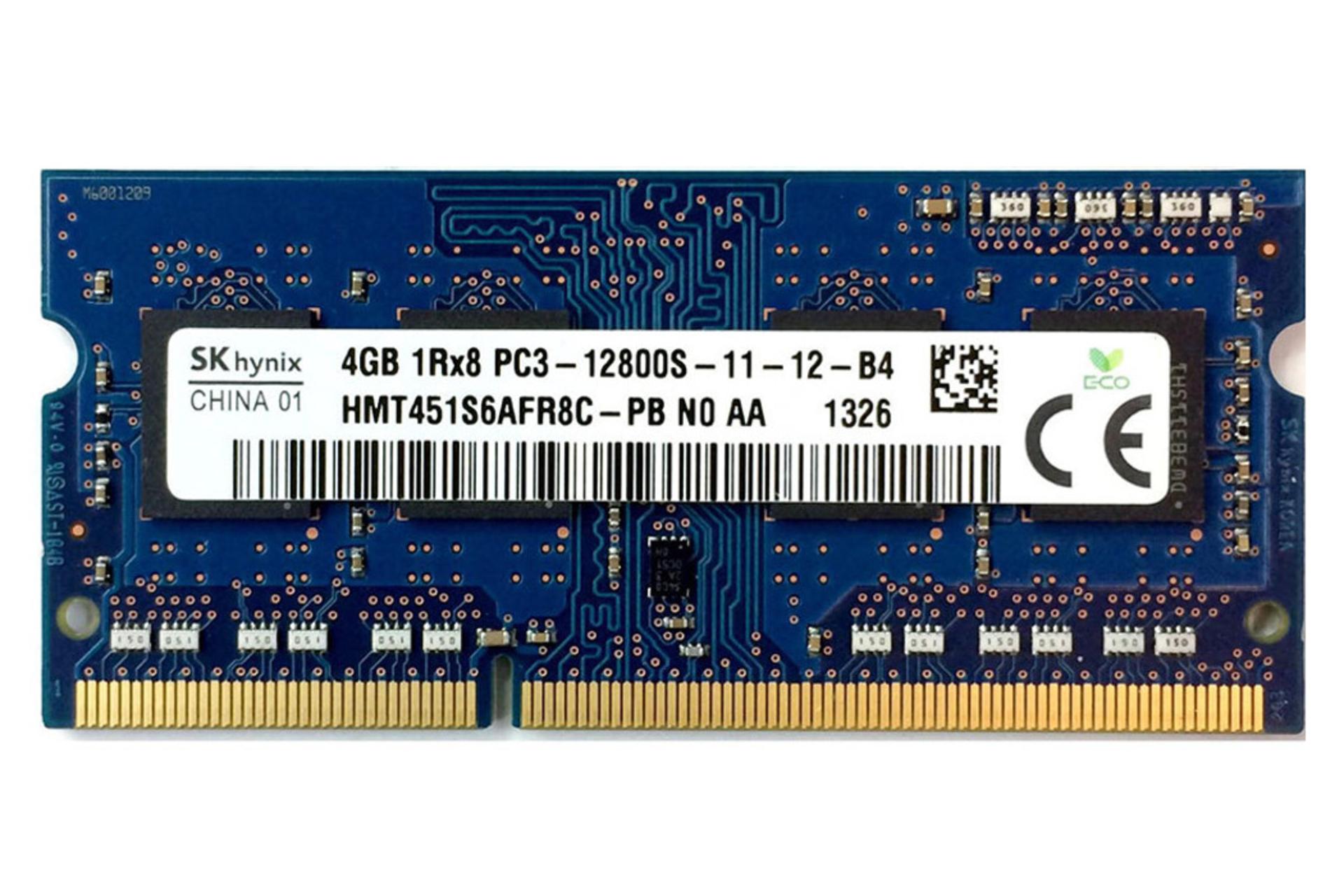 رم اس کی هاینیکس SK Hynix HMT451S6AFR8C-PB ظرفیت 4 گیگابایت از نوع DDR3-1600