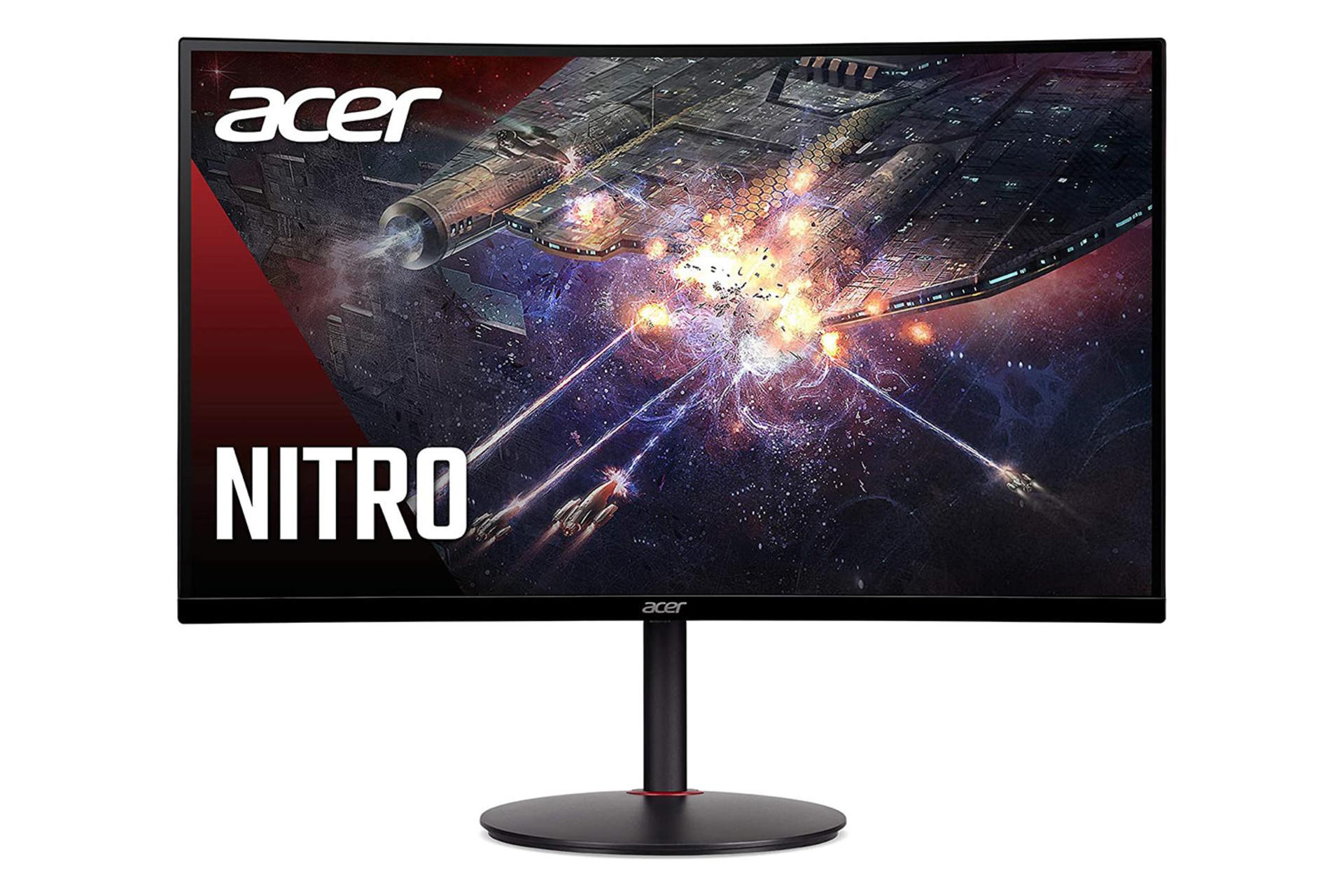 نمای روبروی مانیتور ایسر 27 اینچی مدل Nitro XZ0 XZ270 Xbmiiphx