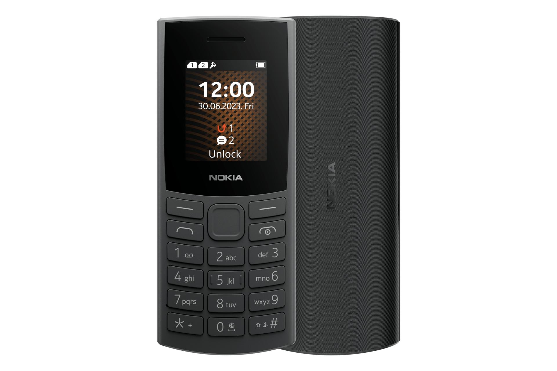گوشی موبایل نوکیا Nokia 106 4G نسخه 2023 زغال سنگی