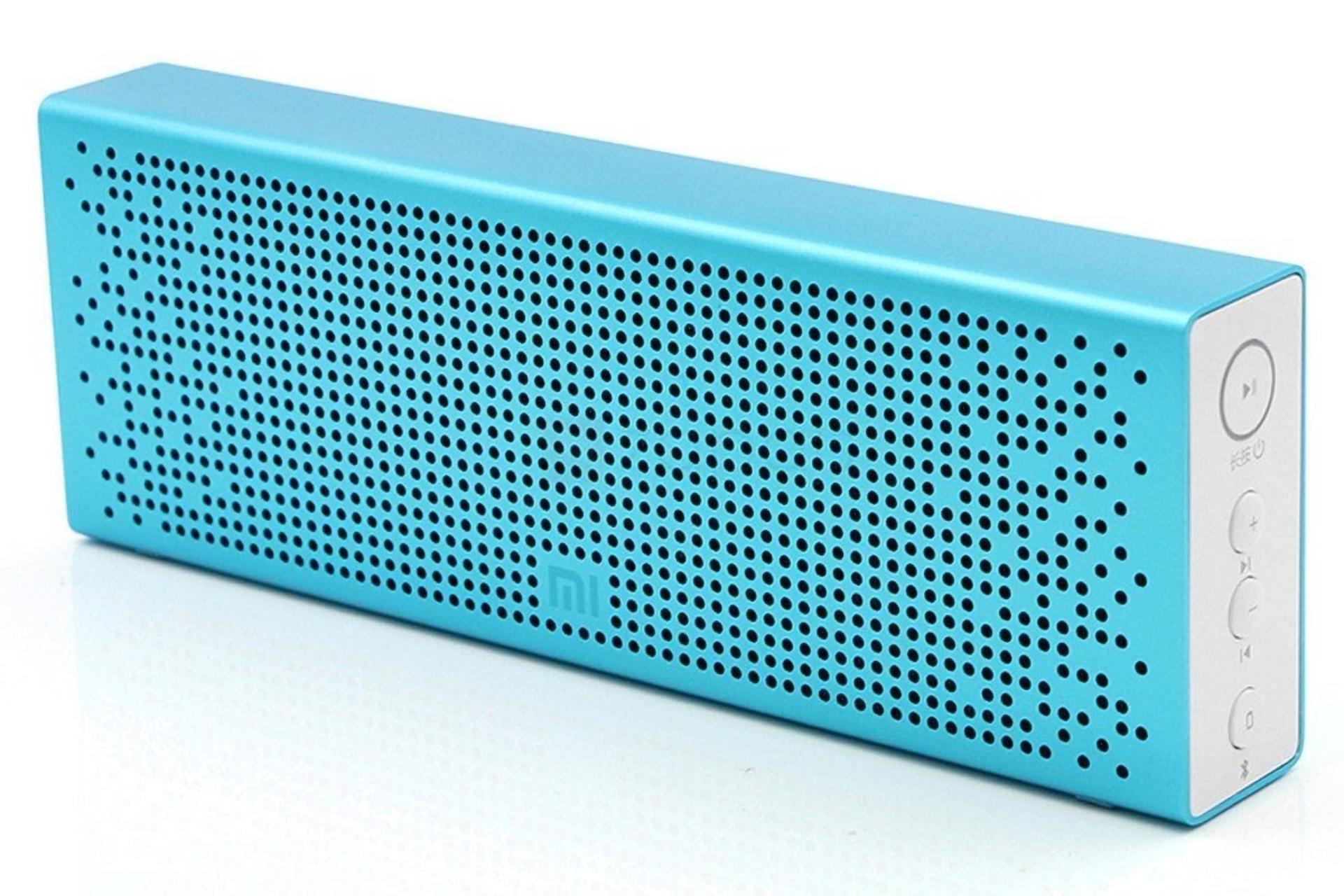 نمای راست اسپیکر شیائومی Xiaomi Mi Bluetooth Speaker MDZ-26-DB آبی