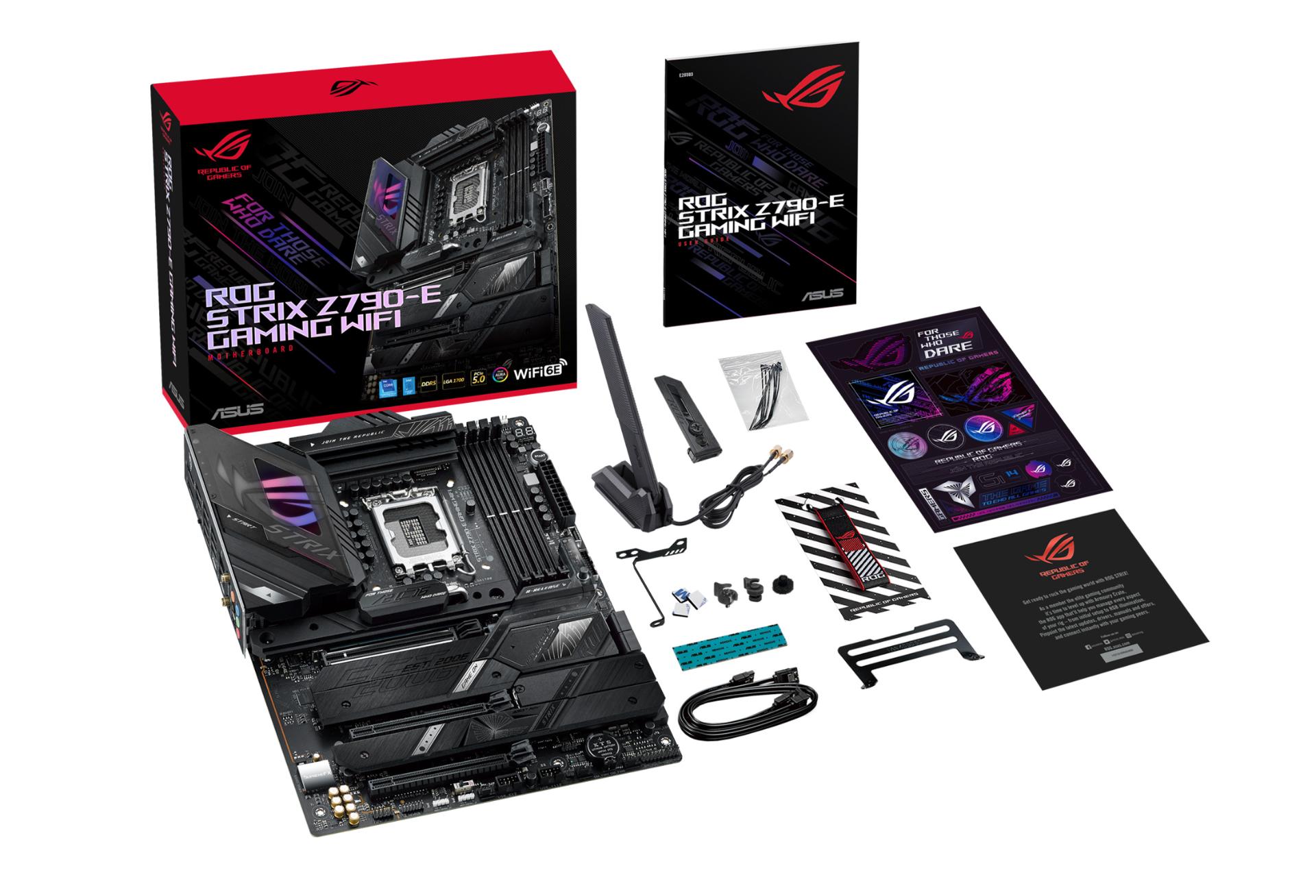 اقلام همراه مادربرد ایسوس ASUS ROG STRIX Z790-E GAMING WIFI