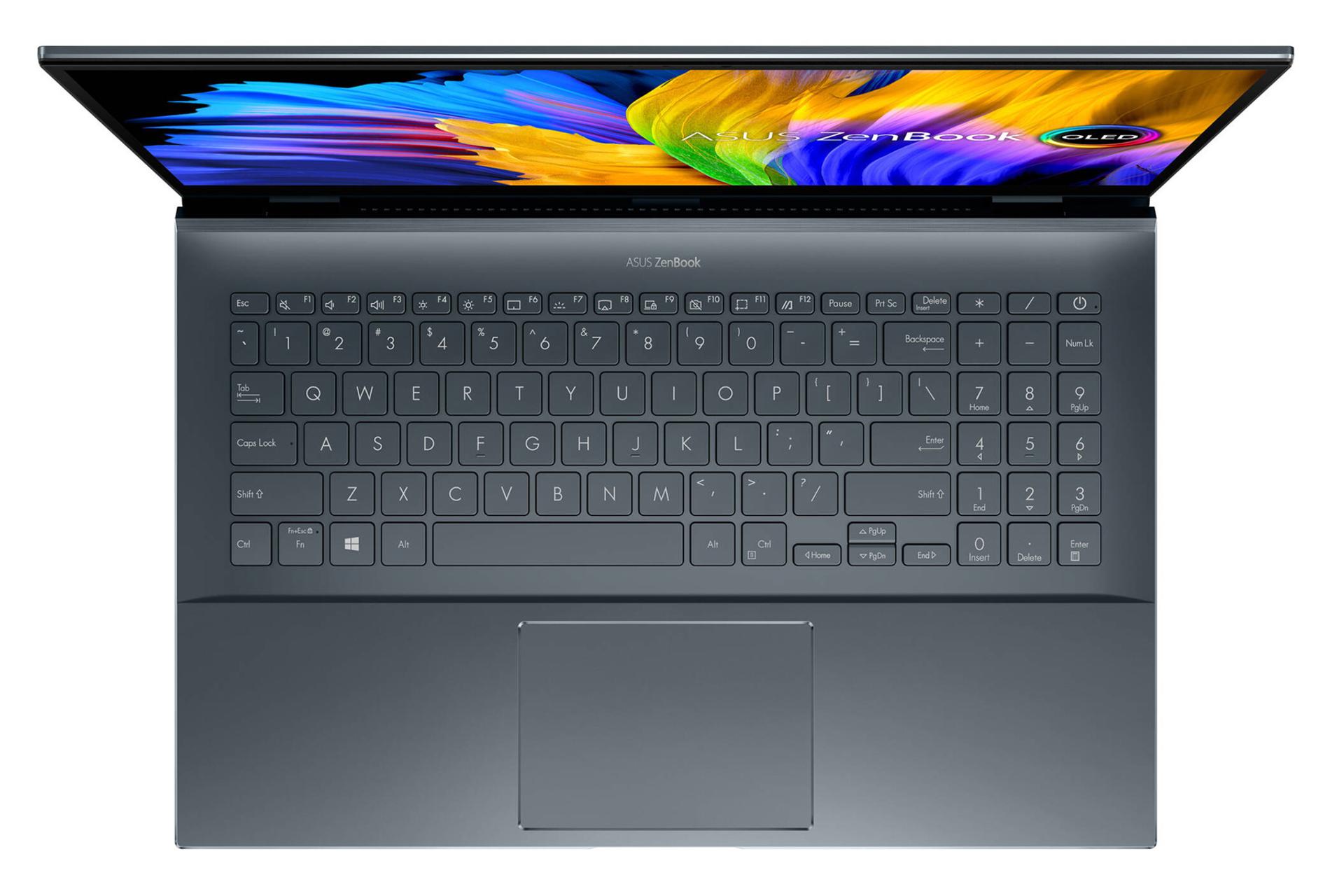 نمای بالا لپ تاپ ایسوس Zenbook UX582ZM