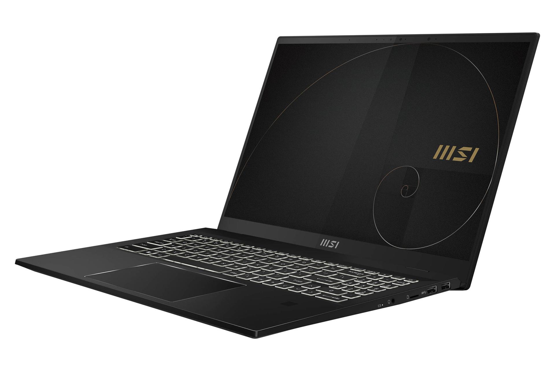 نمای نیمرخ راست لپ تاپ ام اس آی Summit E16 Flip A12U