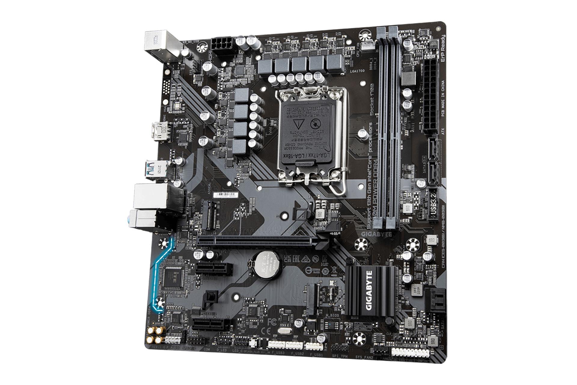 نمای کناری مادربرد گیگابایت GIGABYTE B760M POWER DDR4 (rev. 1.0)