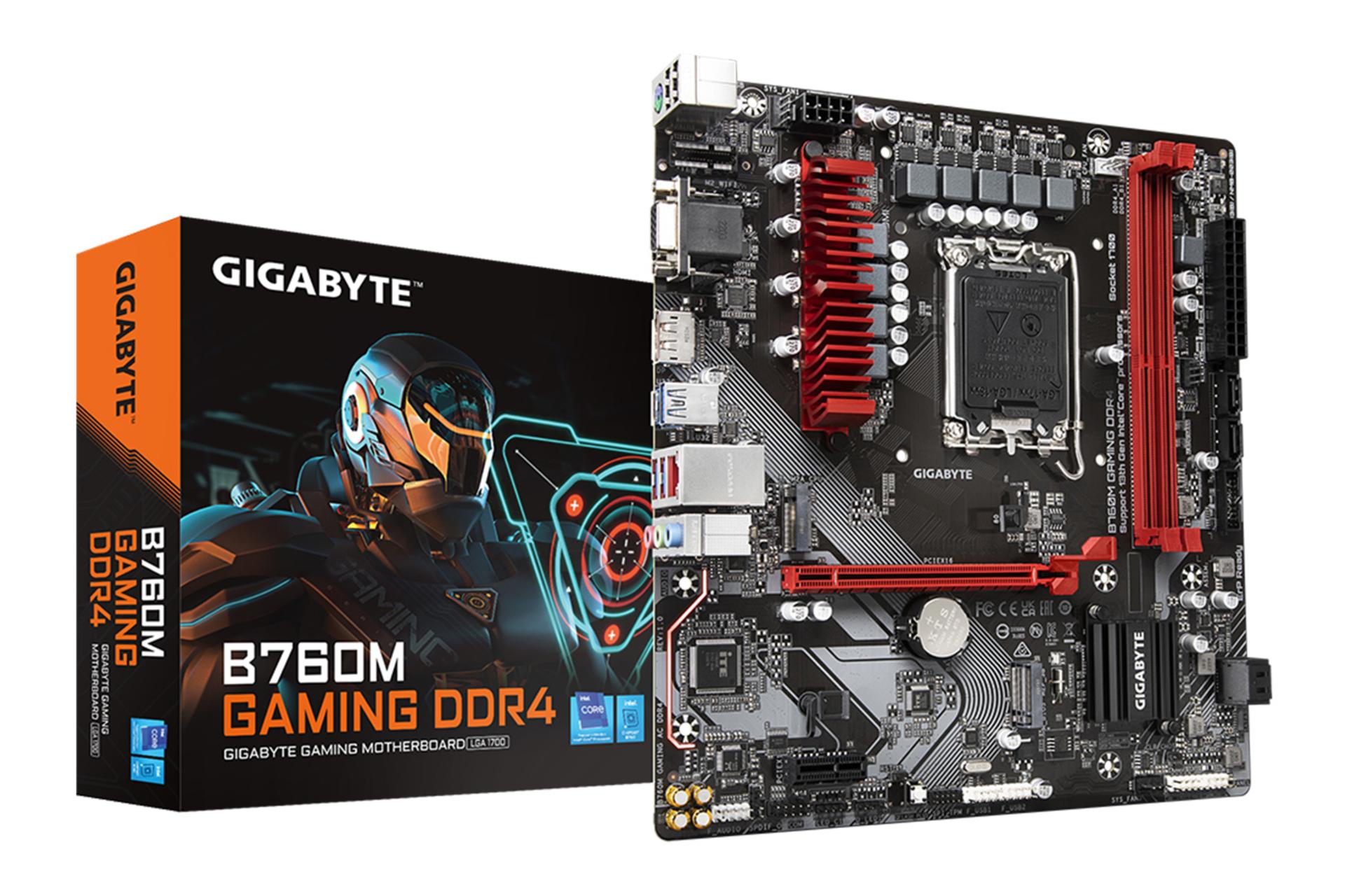 جعبه مادربرد گیگابایت GIGABYTE B760M GAMING DDR4 (rev. 1.0)