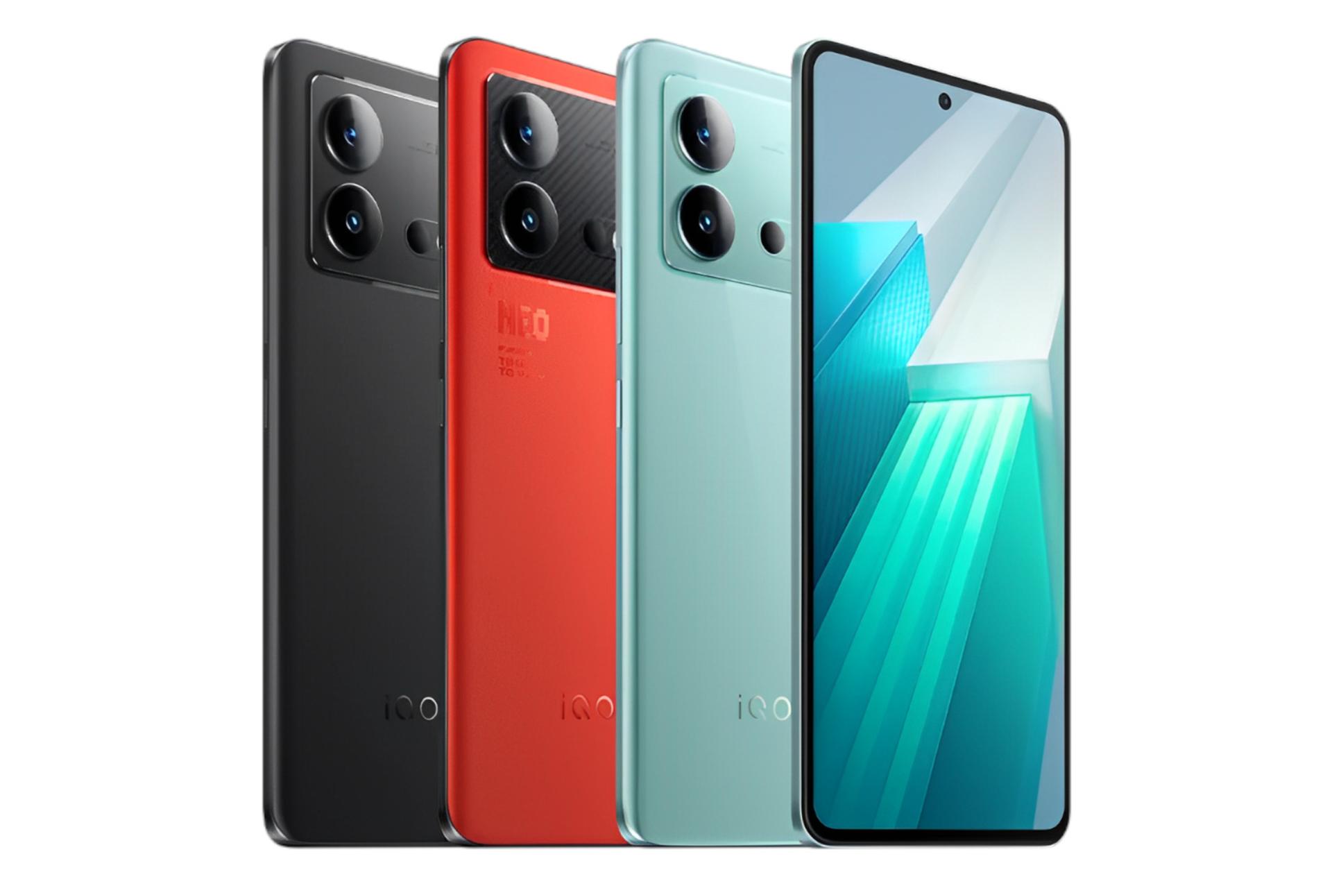 رنگ های مختلف گوشی موبایل ویوو vivo iQOO Neo8