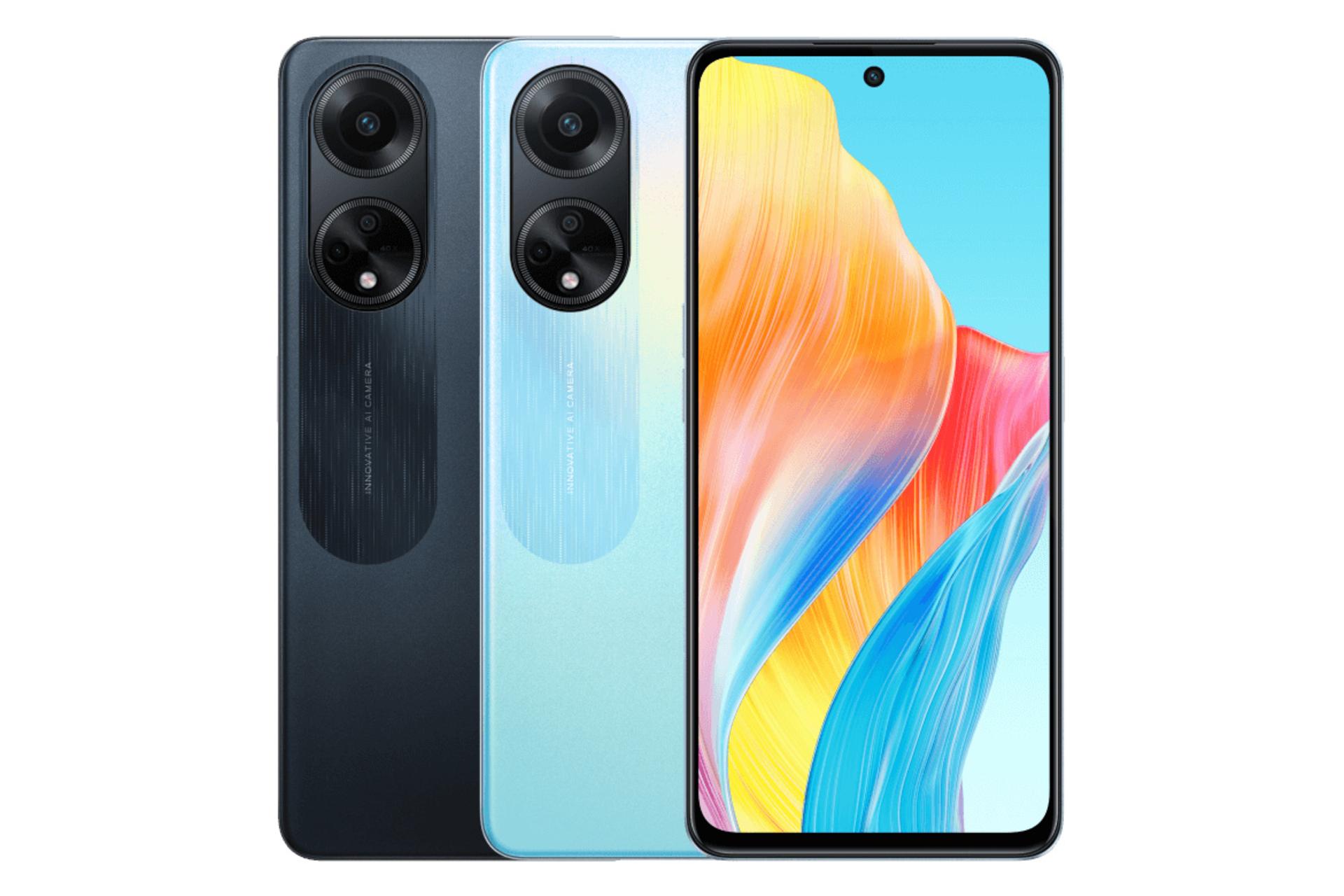 رنگ های مختلف گوشی موبایل اوپو Oppo A98