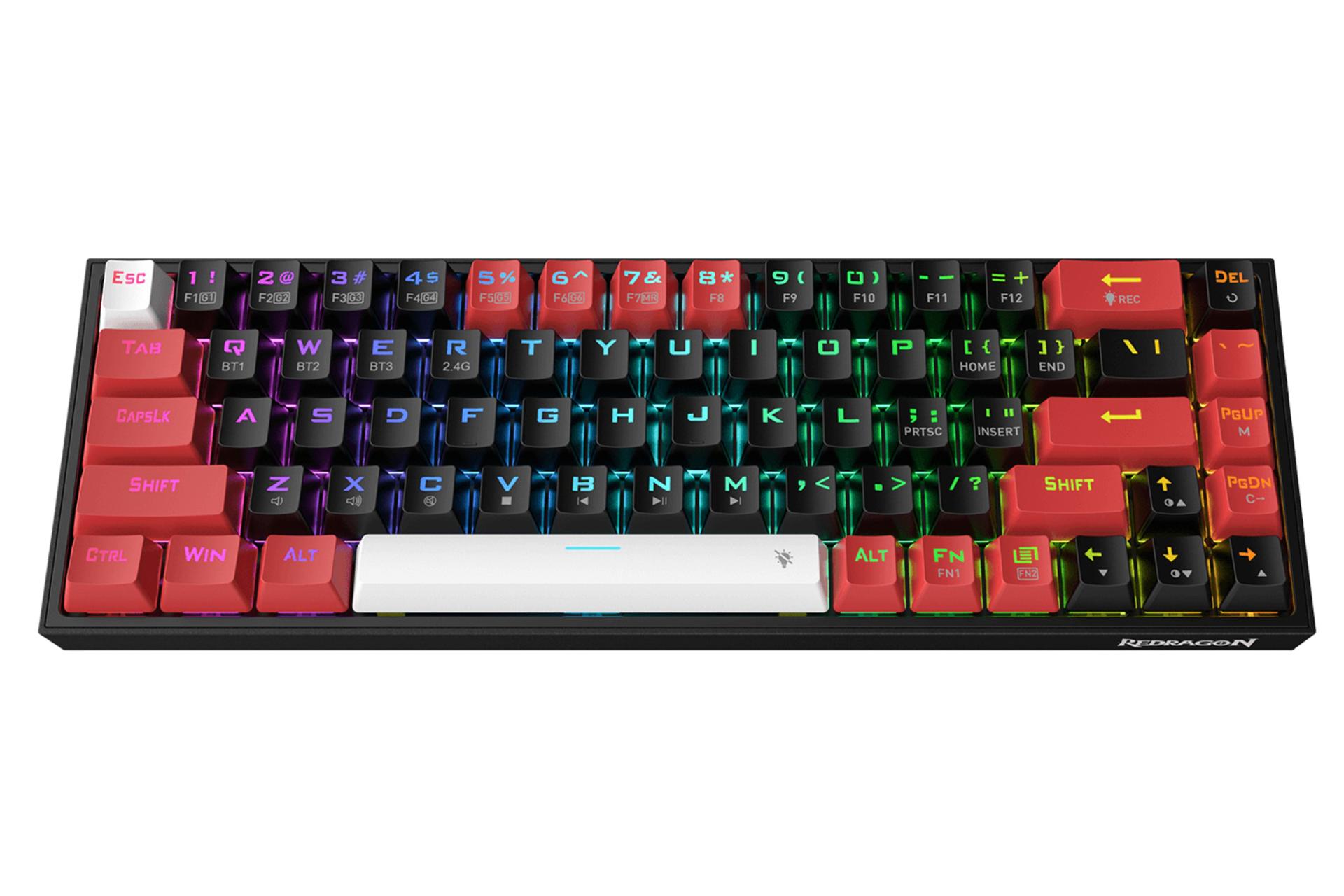 مرجع متخصصين ايران كيبورد ردراگون Redragon K631 PRO نماي بالا
