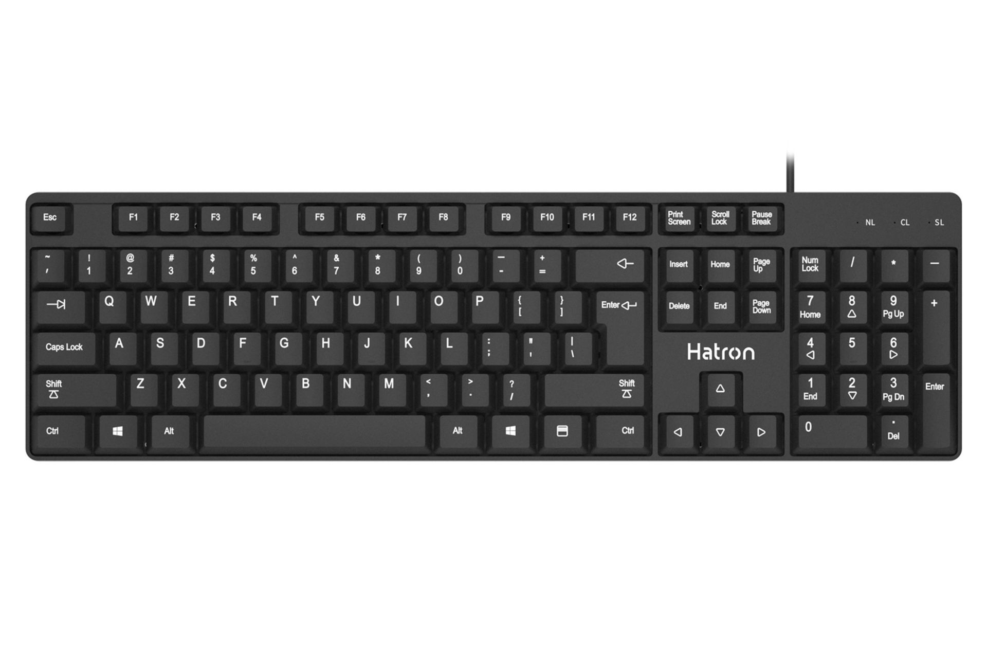 کیبورد هترون Hatron HK201 نمای بالا
