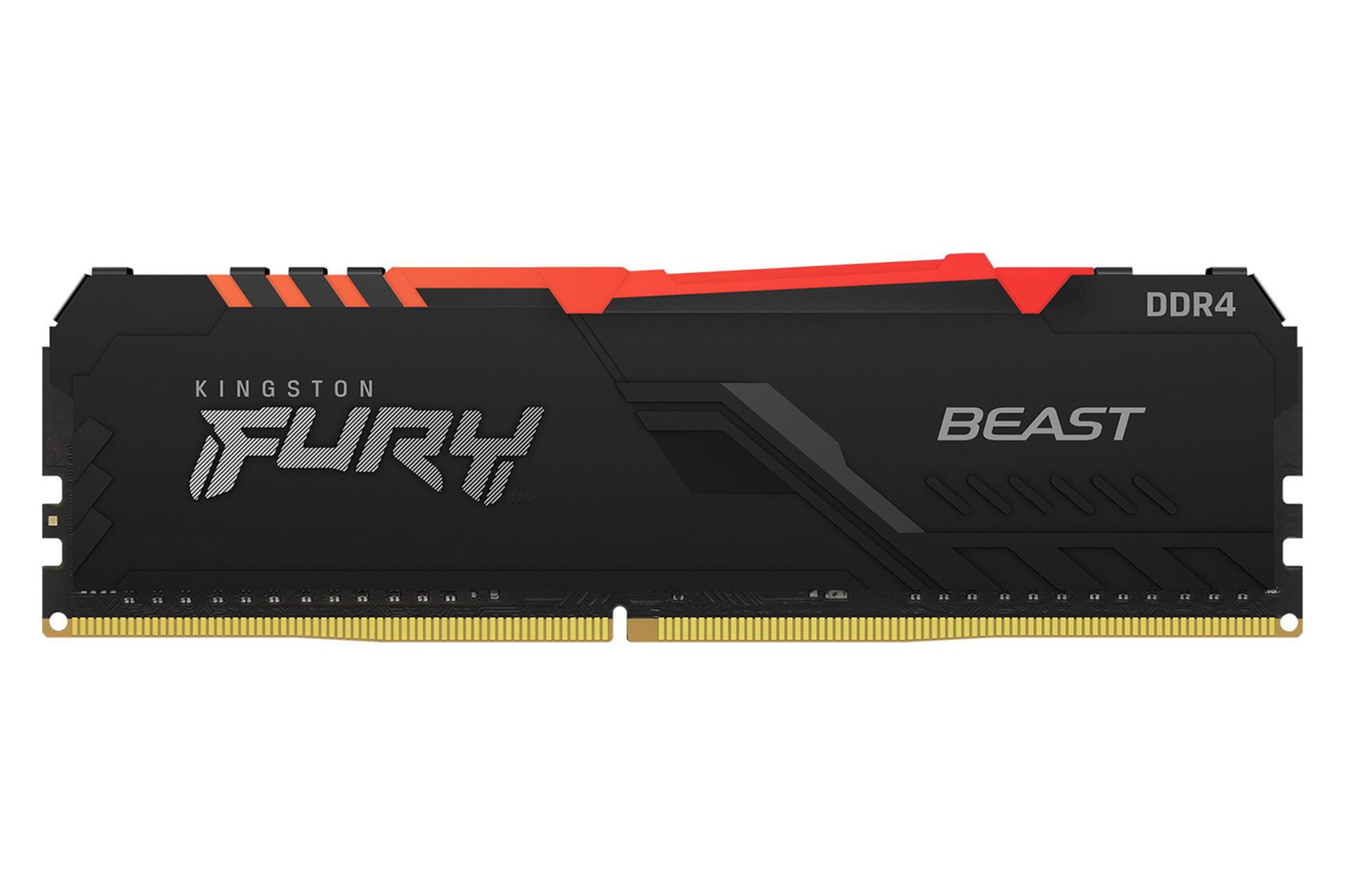 رم کینگستون Kingston FURY Beast RGB 16GB DDR4-3200 CL16