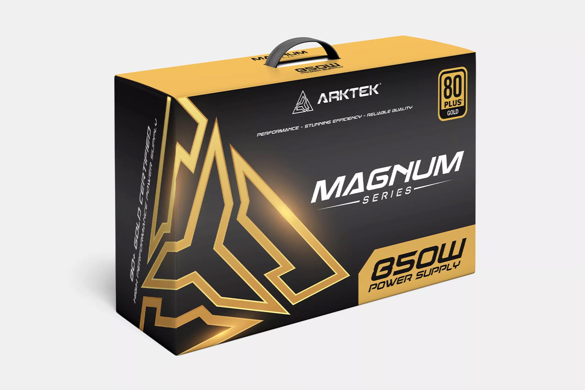 پاور کامپیوتر آرکتک Magnum با توان 850 وات بسته بندی