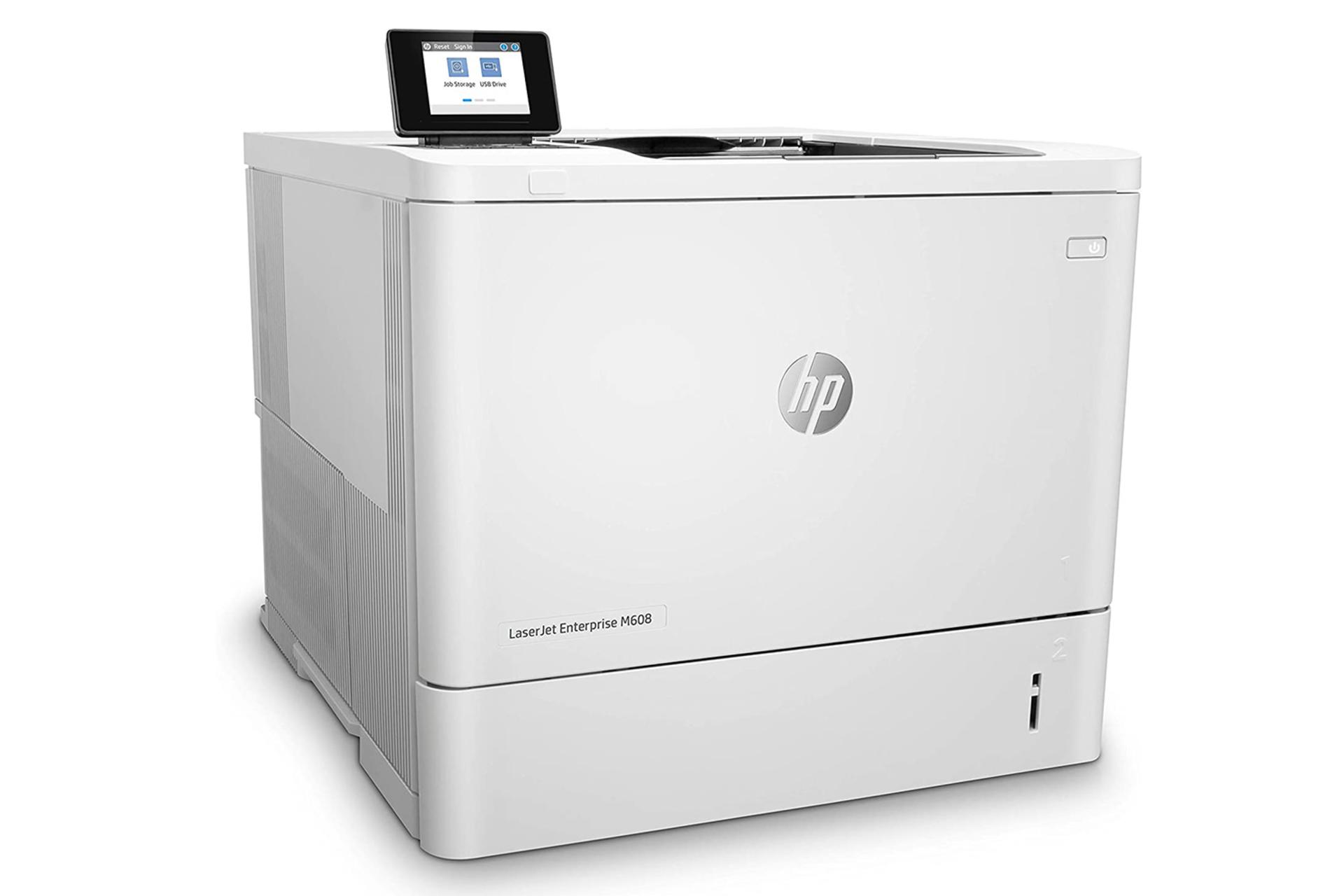 پرینتر اچ پی HP LaserJet Enterprise M608n نمای جلو