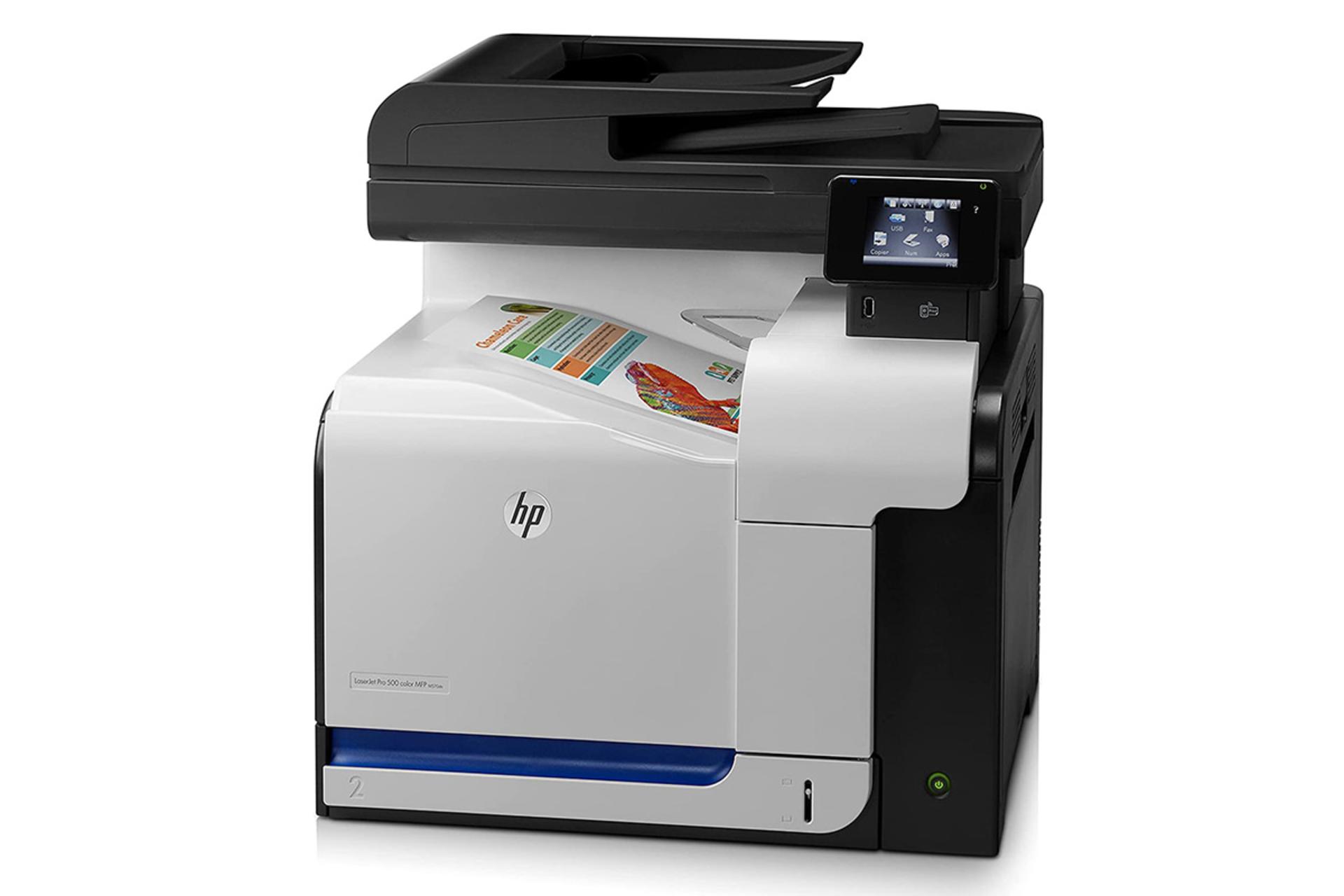 پرینتر اچ پی HP LaserJet Pro 500 color MFP M570dn نمای جلو