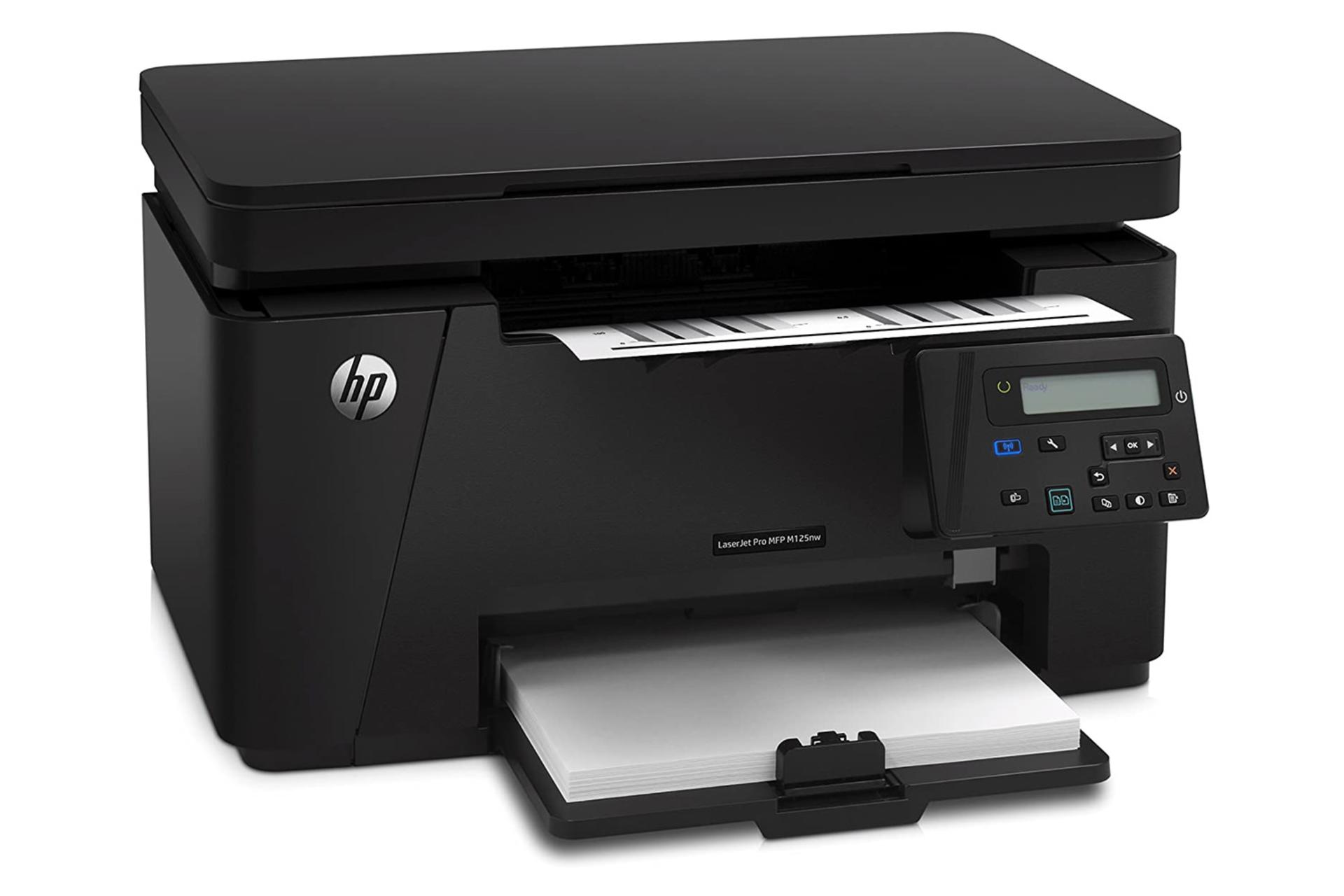 پرینتر اچ پی HP LaserJet Pro MFP M125nw نمای جلو