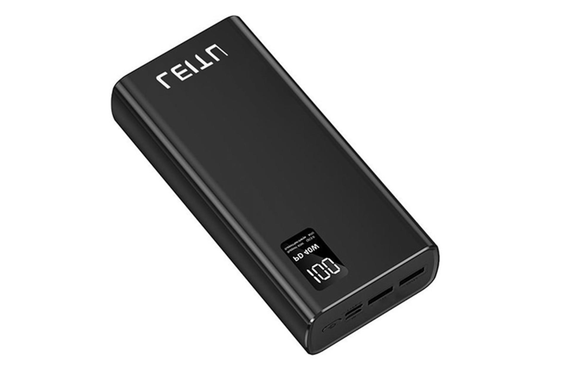 نمای روبرو پاوربانک لیتو LP-38 با ظرفیت 20000 میلی‌آمپر ساعت