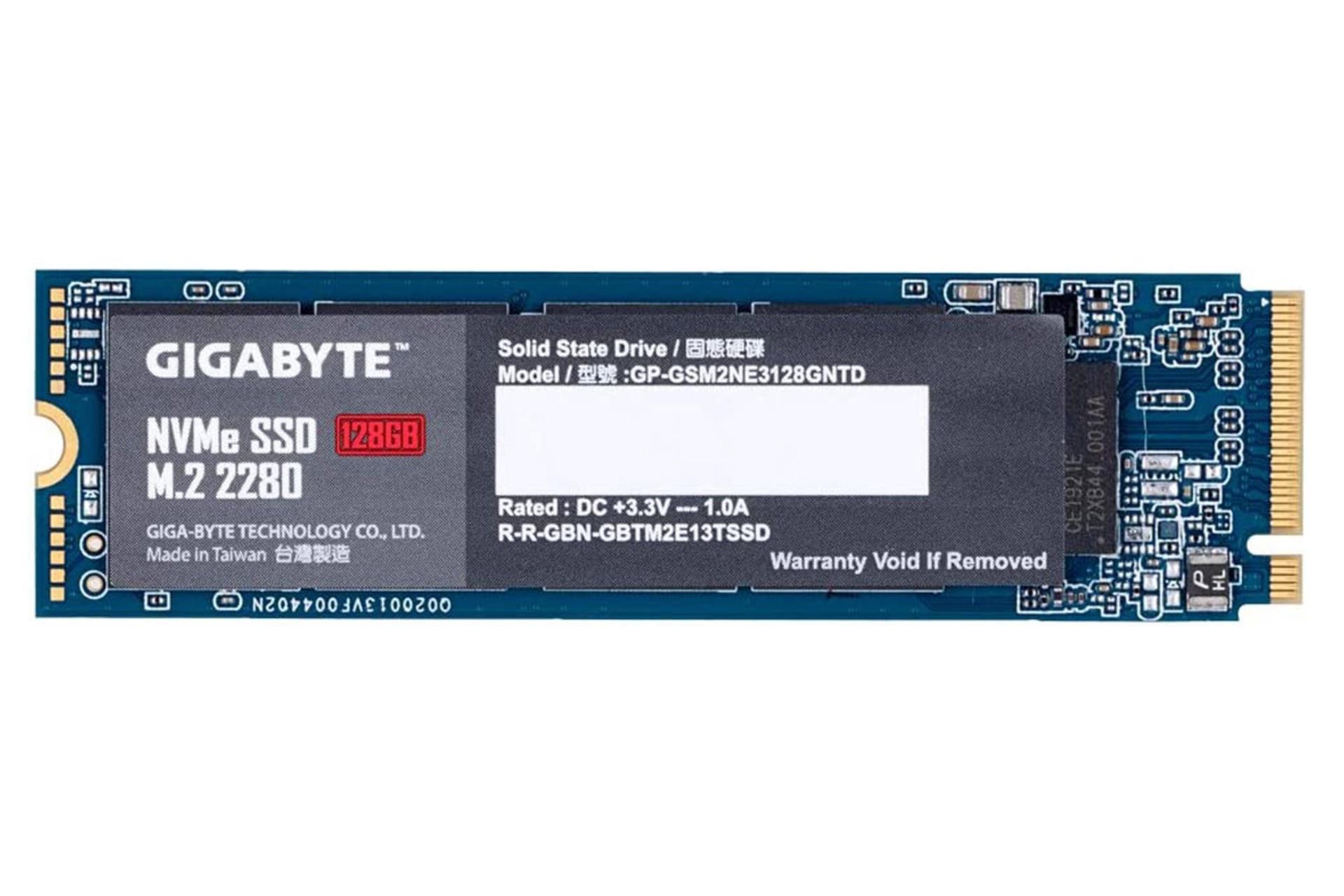 SSD گیگابایت NVMe M.2 ظرفیت 128 گیگابایت